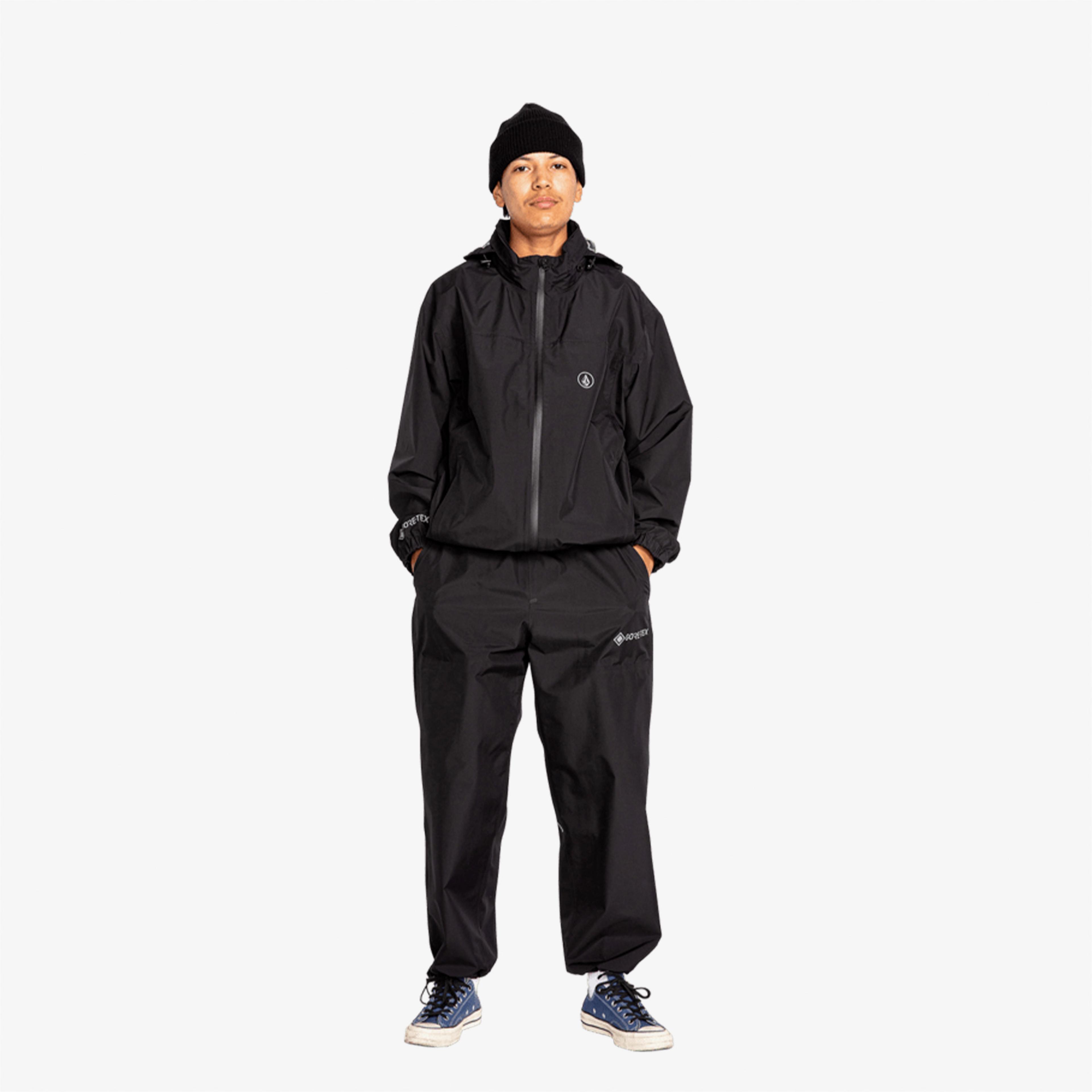 Volcom Stone Shell Gore-Tex Erkek Siyah Ceket