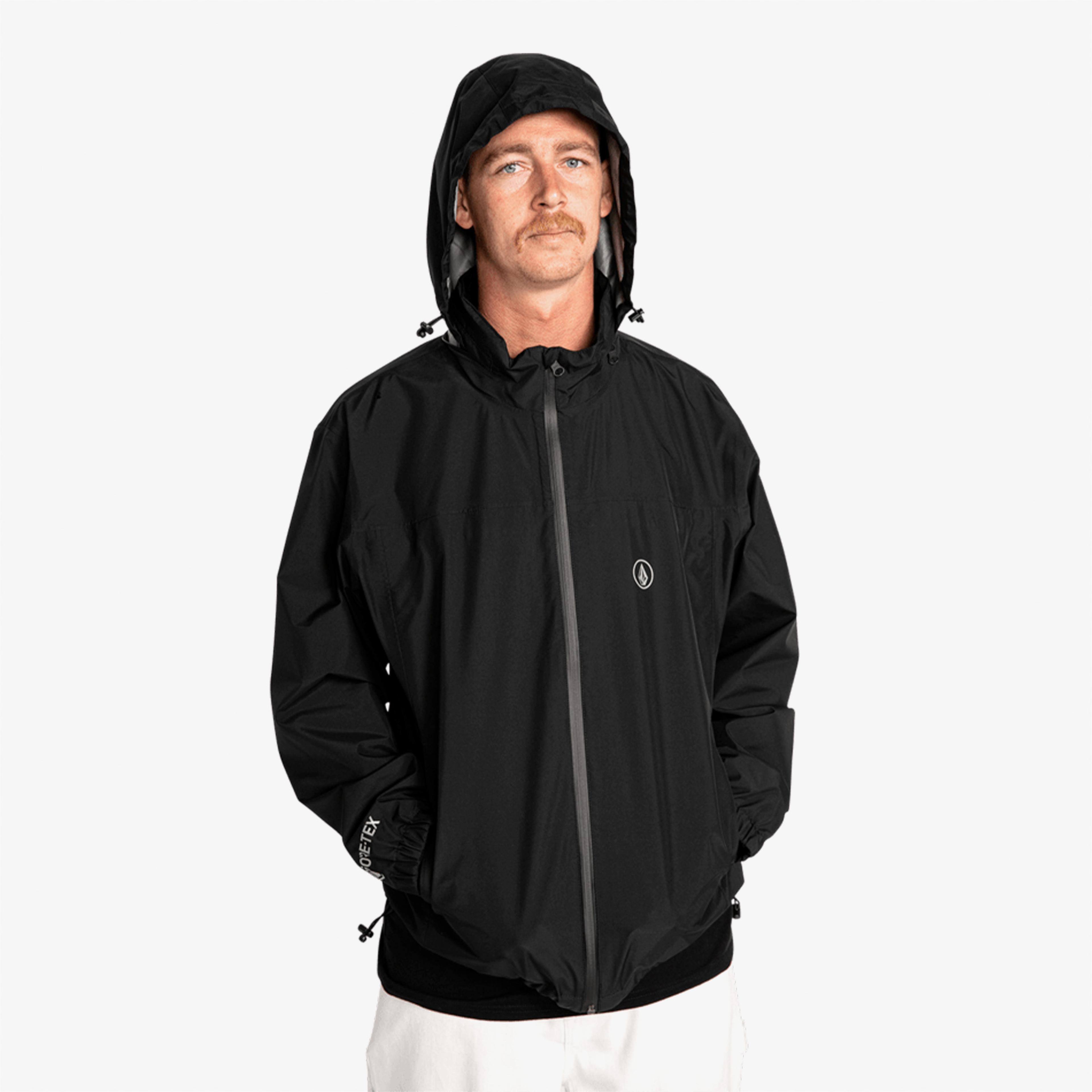 Volcom Stone Shell Gore-Tex Erkek Siyah Ceket