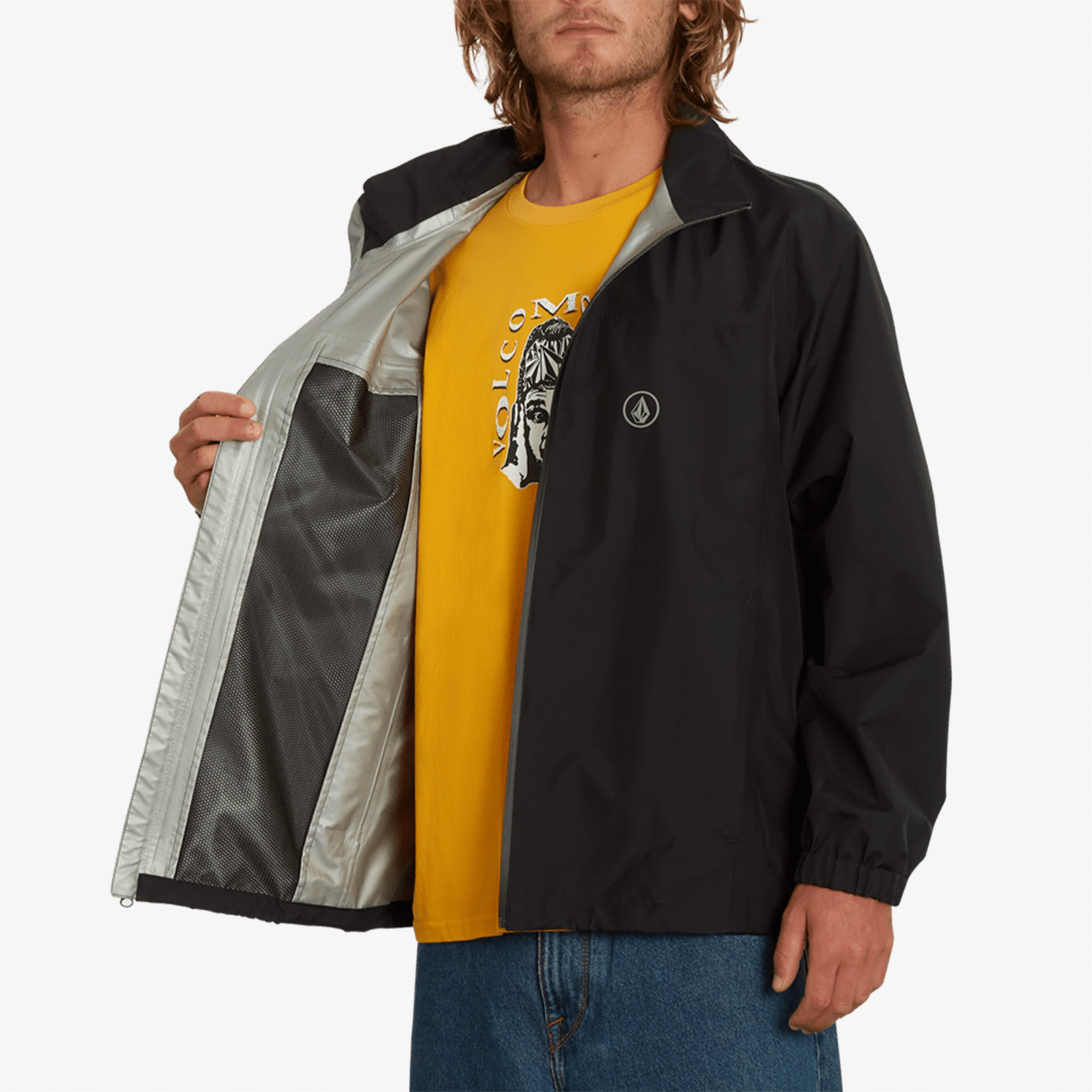 Volcom Stone Shell Gore-Tex Erkek Siyah Ceket