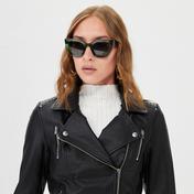 Only Onlgemma Faux Deri Biker Kadın Siyah Ceket