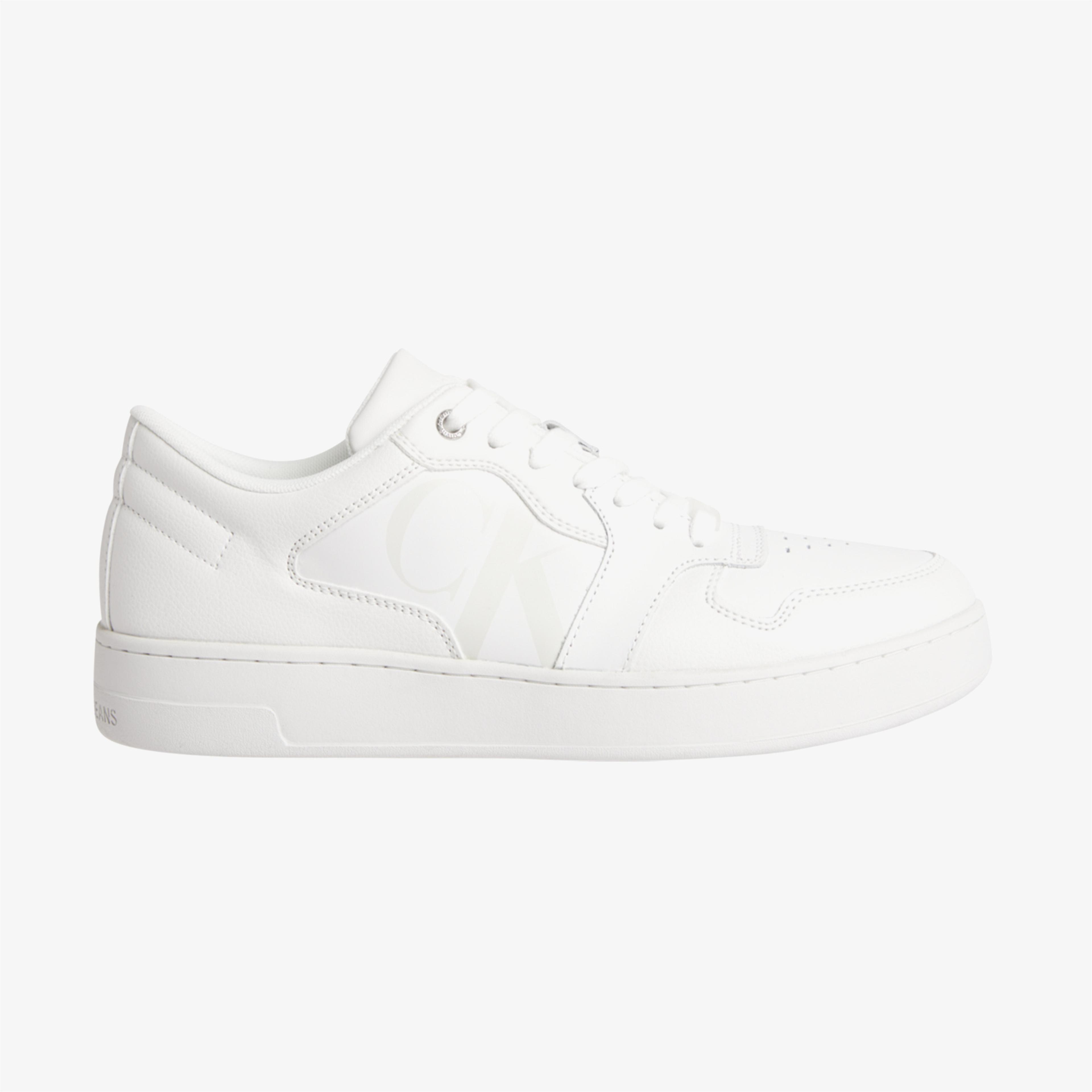 Calvin Klein Cupsole Laceup Basket Low Poly Erkek Beyaz Spor Ayakkabı