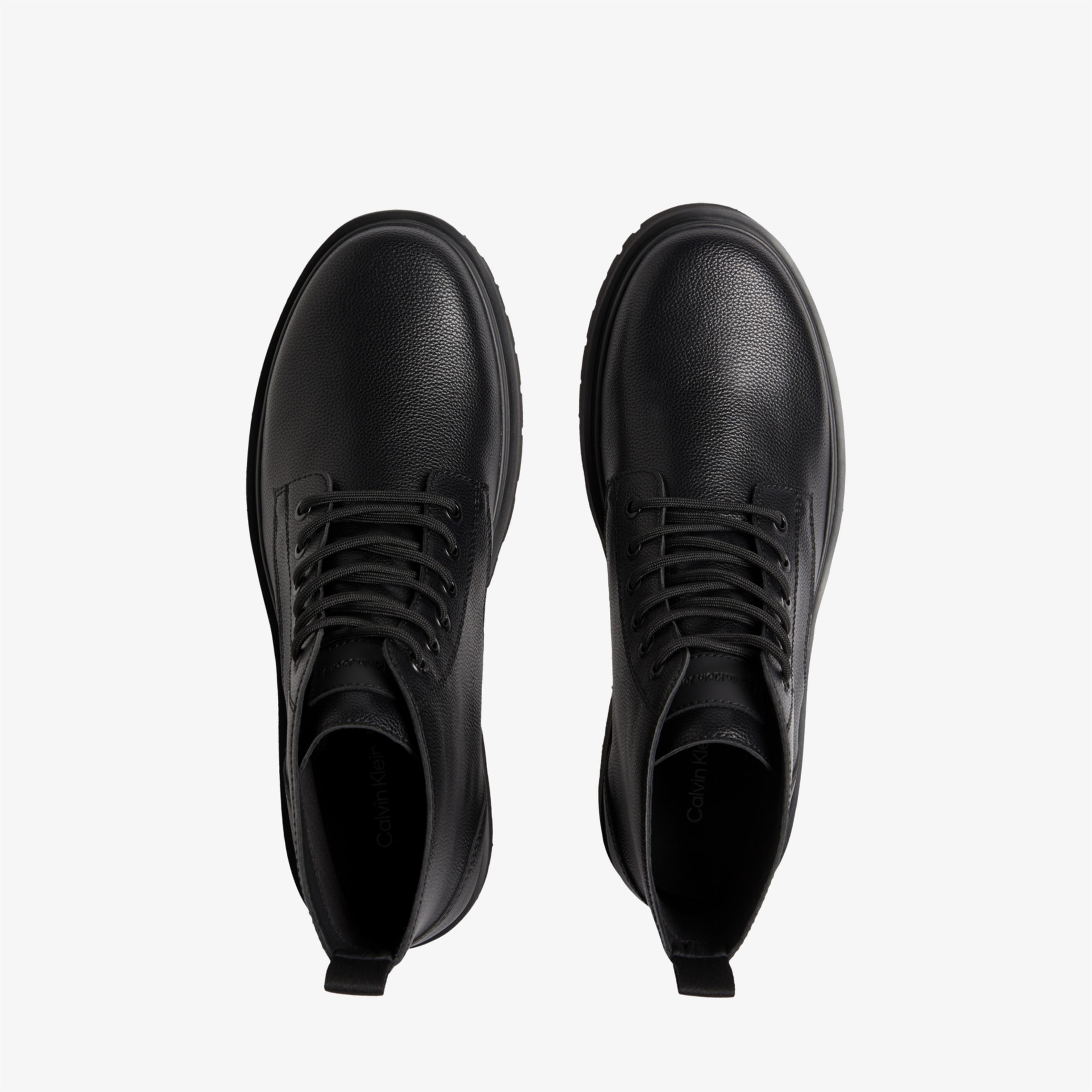 Calvin Klein Lug Mid Laceup Erkek Siyah Bot