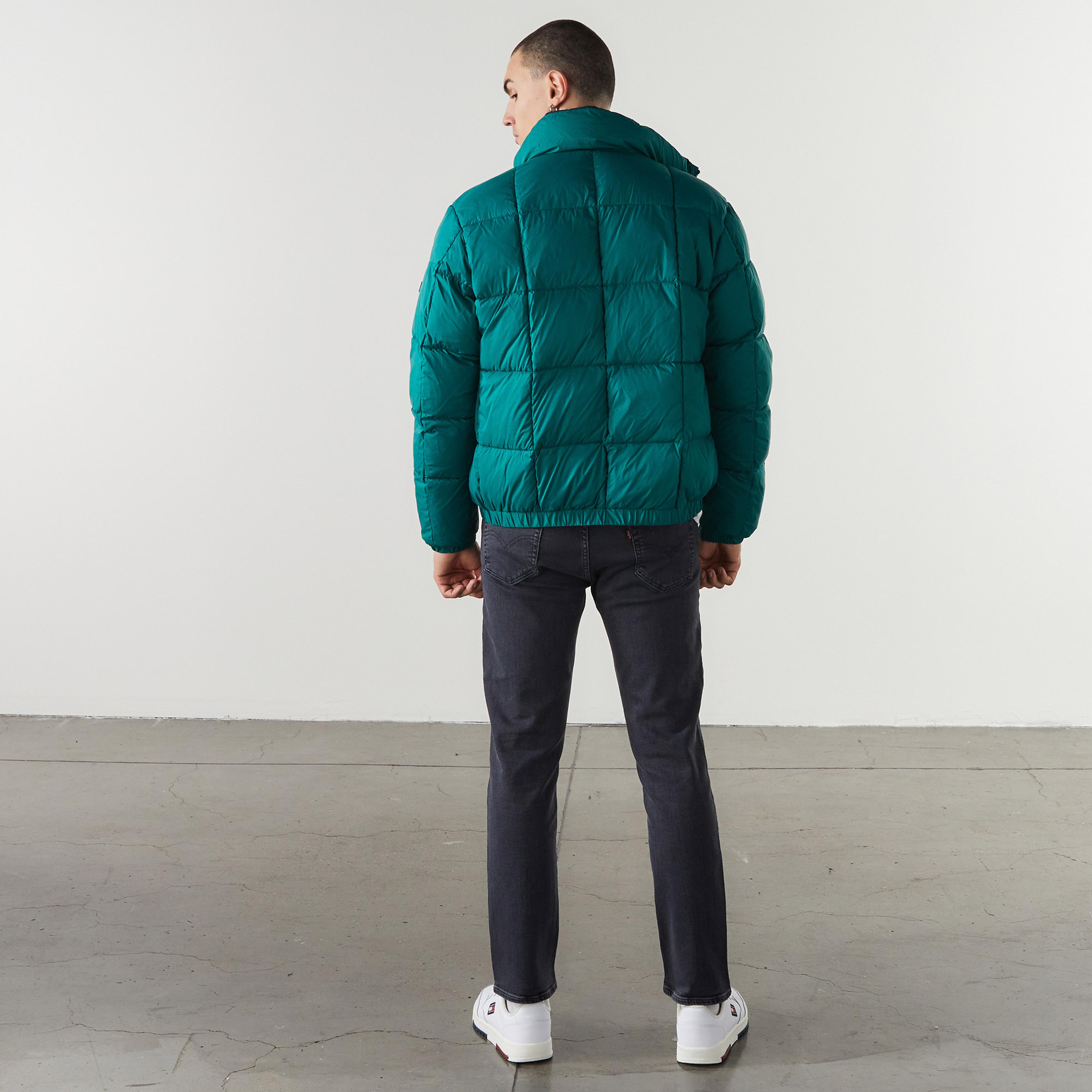 Tommy Jeans Reversible Signature Puffer Erkek Mavi Ceket