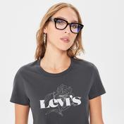Levi's The Perfect Liy Mv Logo Pirate Kadın Siyah T-Shirt