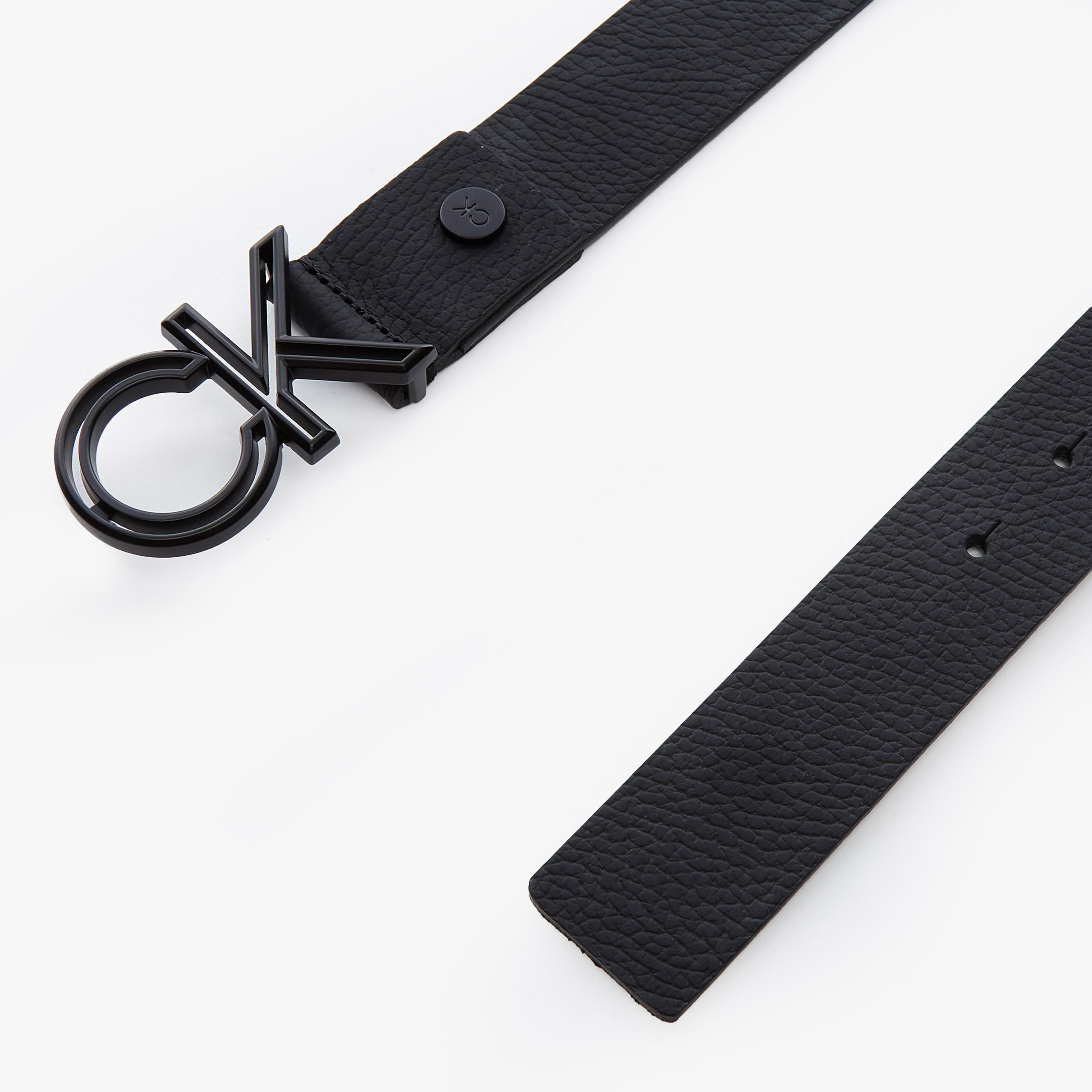 Calvin Klein Adj Cut Out Erkek Siyah Kemer