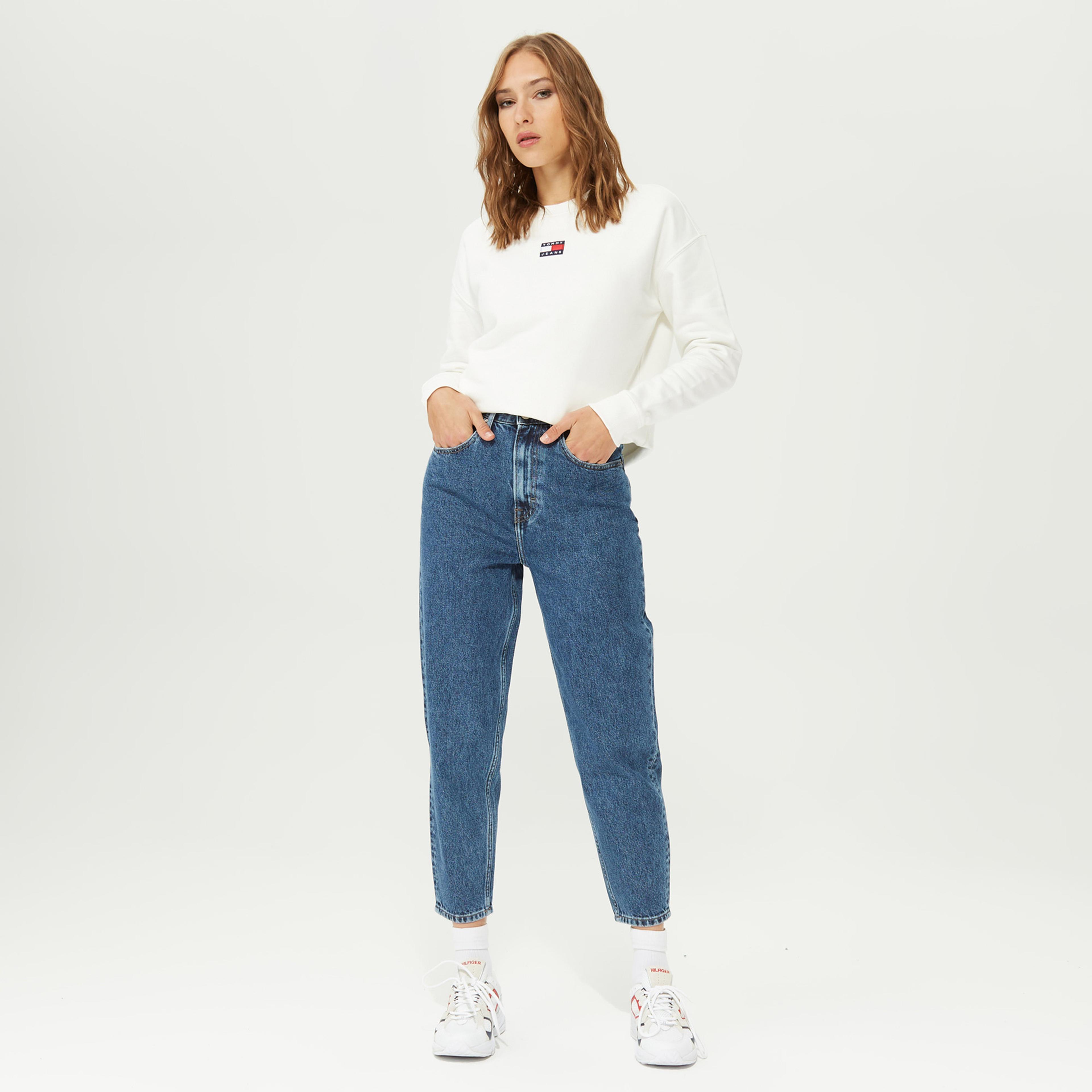 Tommy Jeans Kadın Mavi Mom Jean