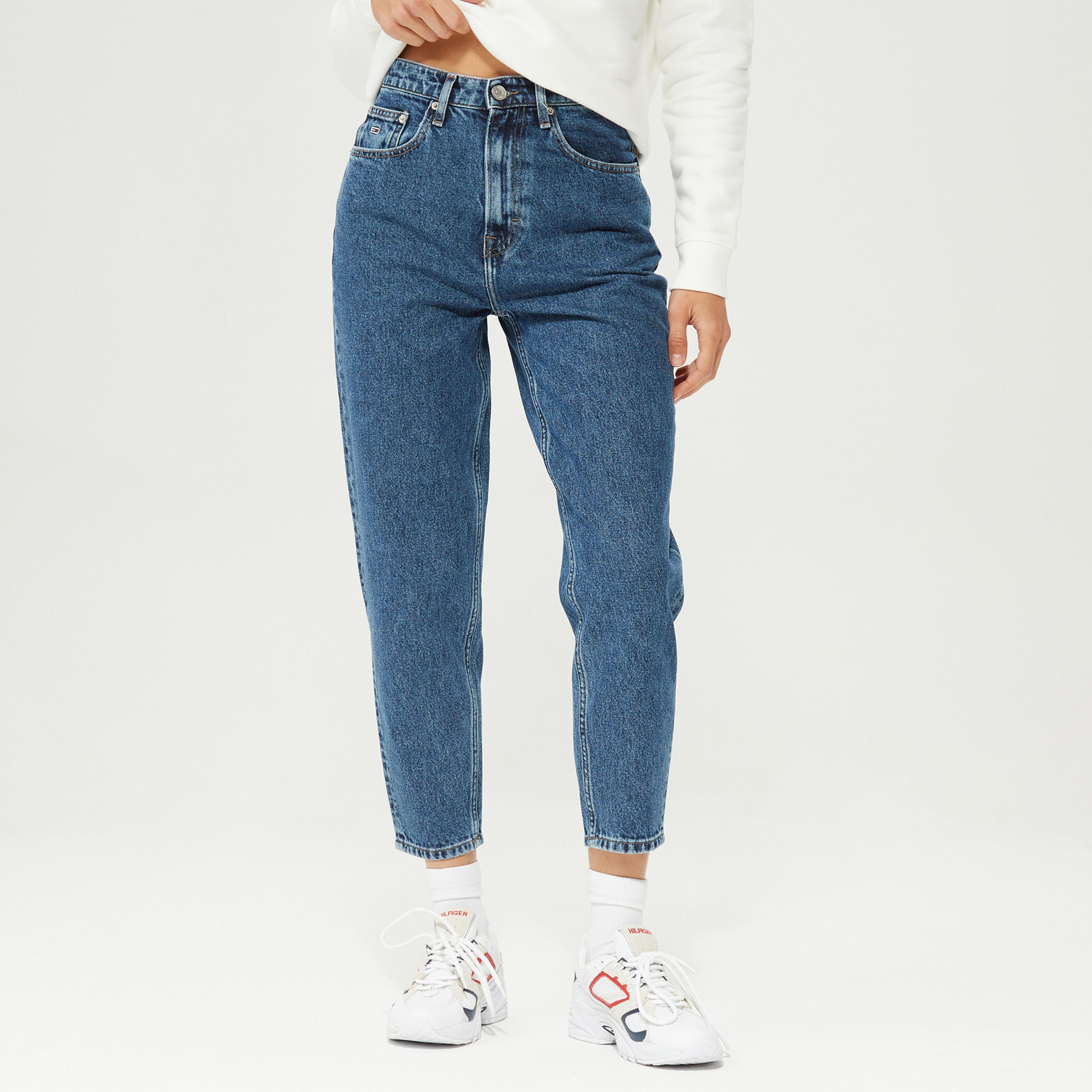 Tommy Jeans Kadın Mavi Mom Jean