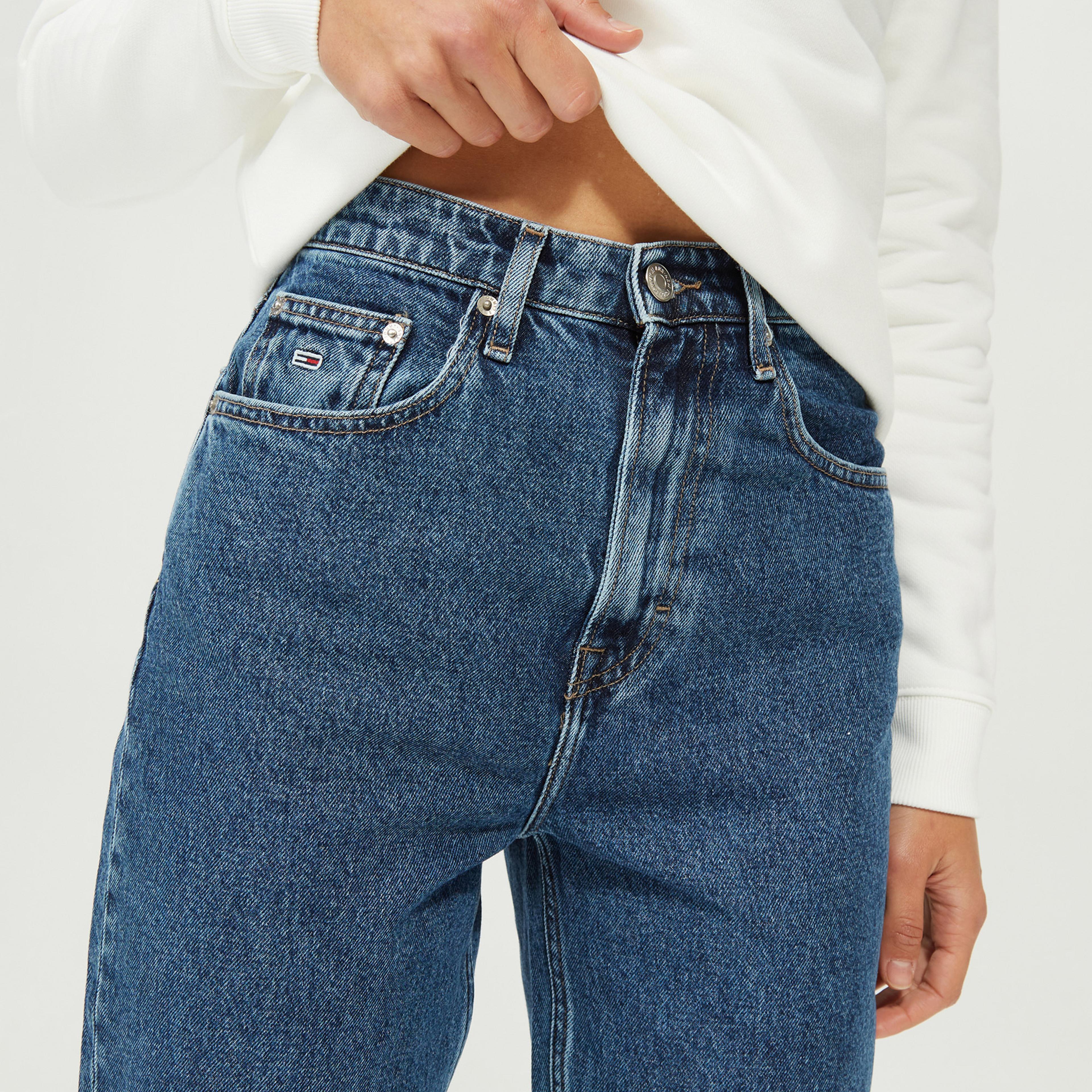 Tommy Jeans Kadın Mavi Mom Jean