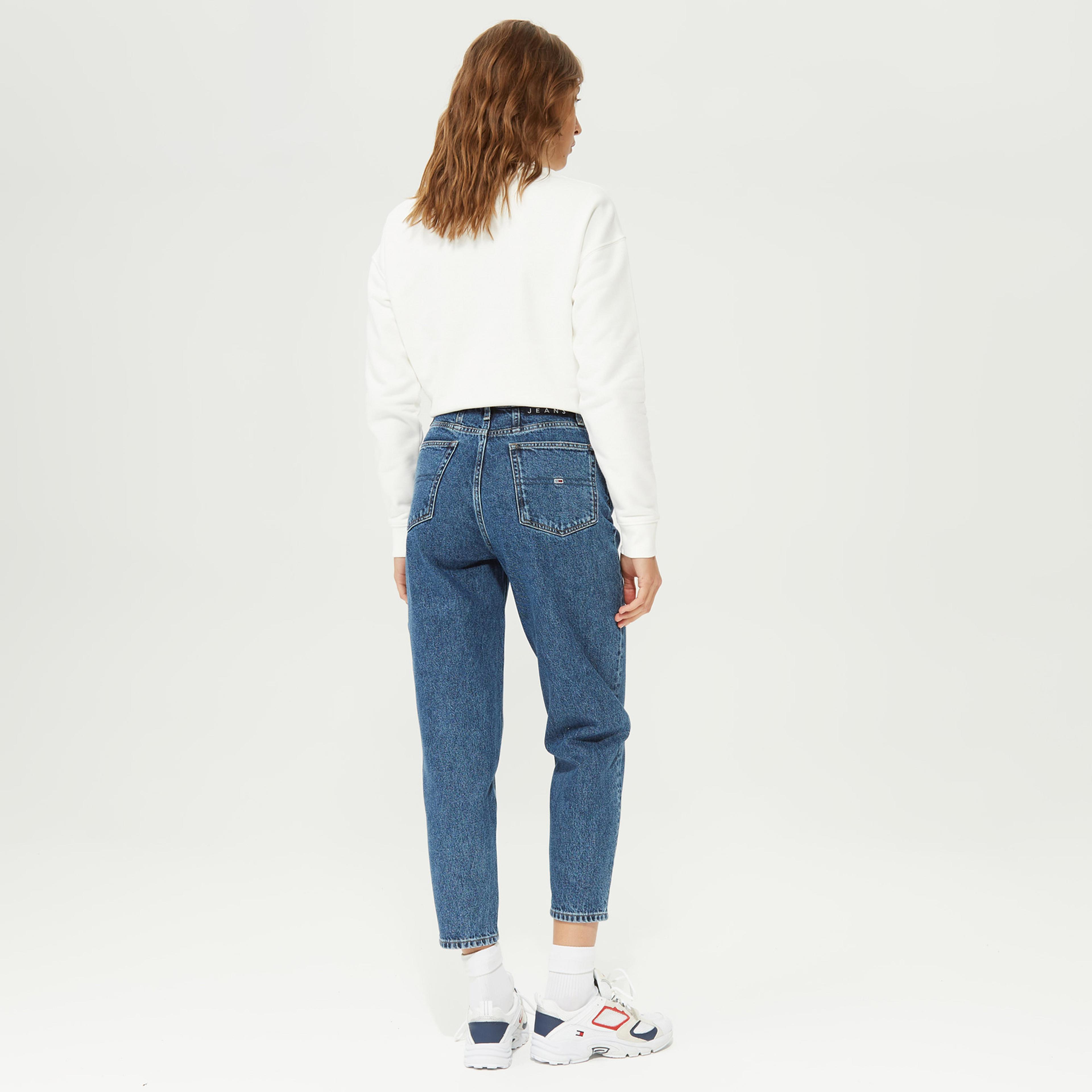 Tommy Jeans Kadın Mavi Mom Jean