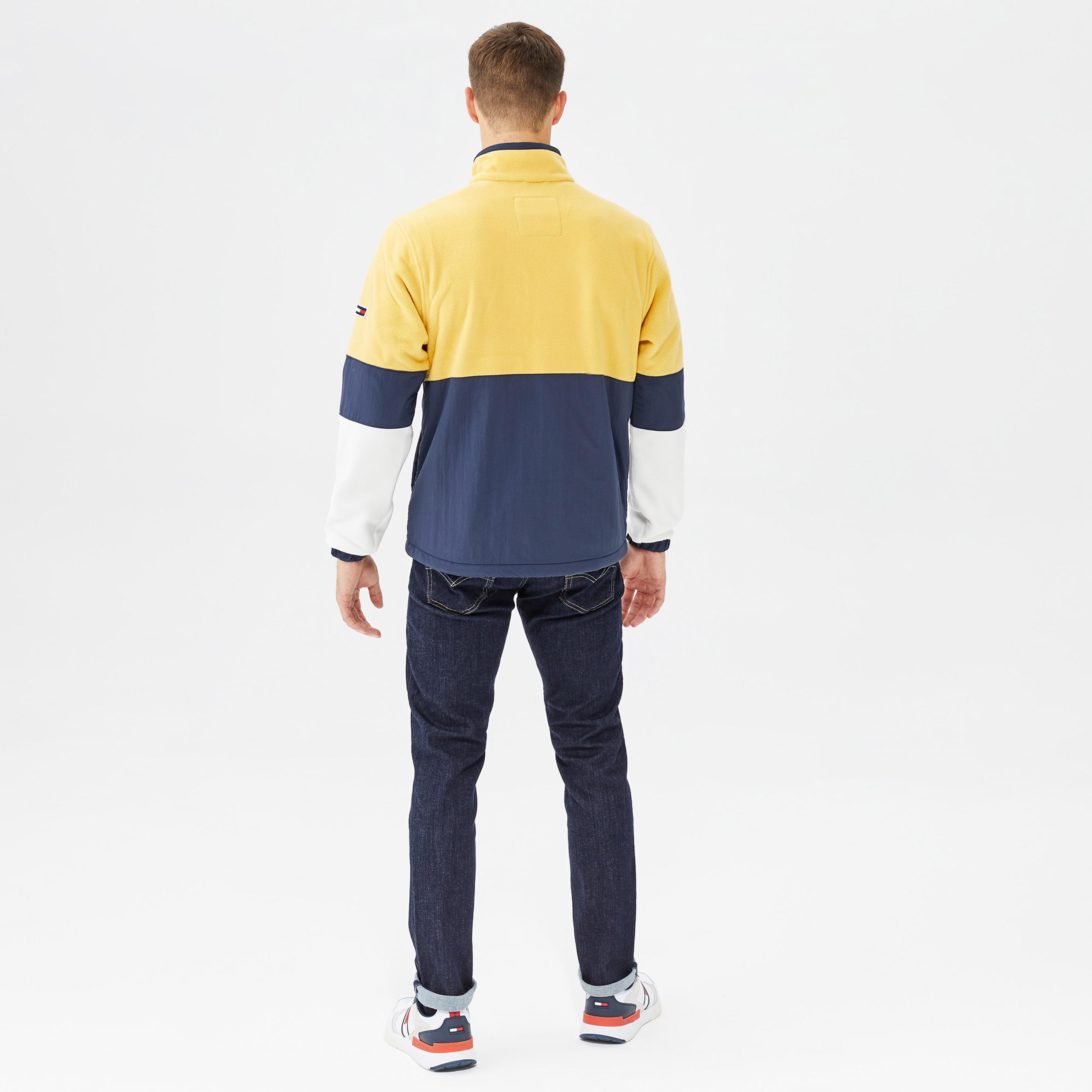 Tommy Jeans Mix Media Retro Erkek Sarı Ceket