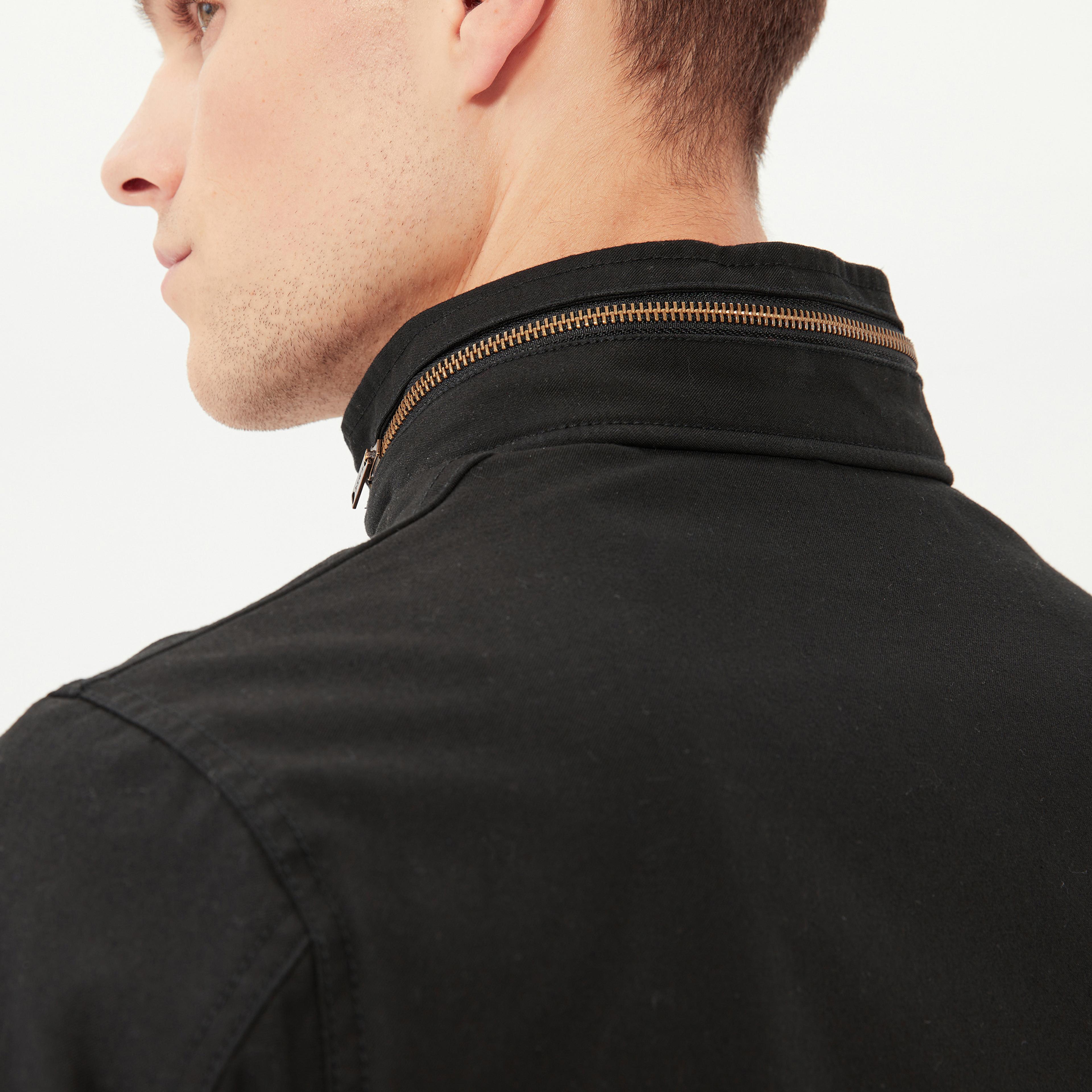 Alpha Industries Erkek Siyah M-65 Mod Saha Montu