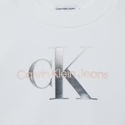 Calvin Klein Gradient Monogram Çocuk Beyaz Sweatshirt