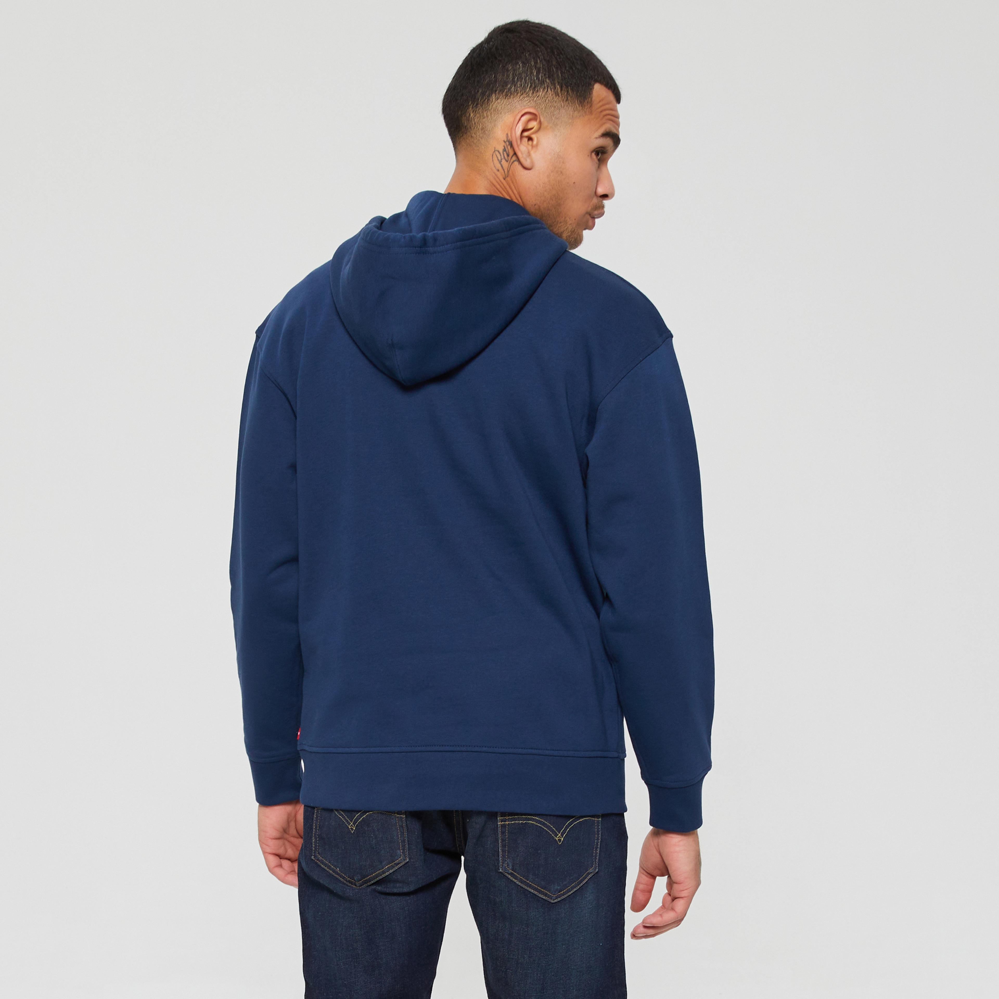 Levi's T3 Relaxed Graphic Core Poster Erkek Mavi Sweatshirt