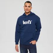 Levi's T3 Relaxed Graphic Core Poster Erkek Mavi Sweatshirt