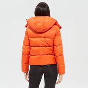 Calvin Klein Recycled Nylon Down Puffer Kadın Turuncu Mont