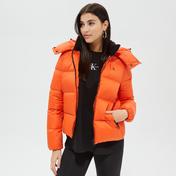 Calvin Klein Recycled Nylon Down Puffer Kadın Turuncu Mont