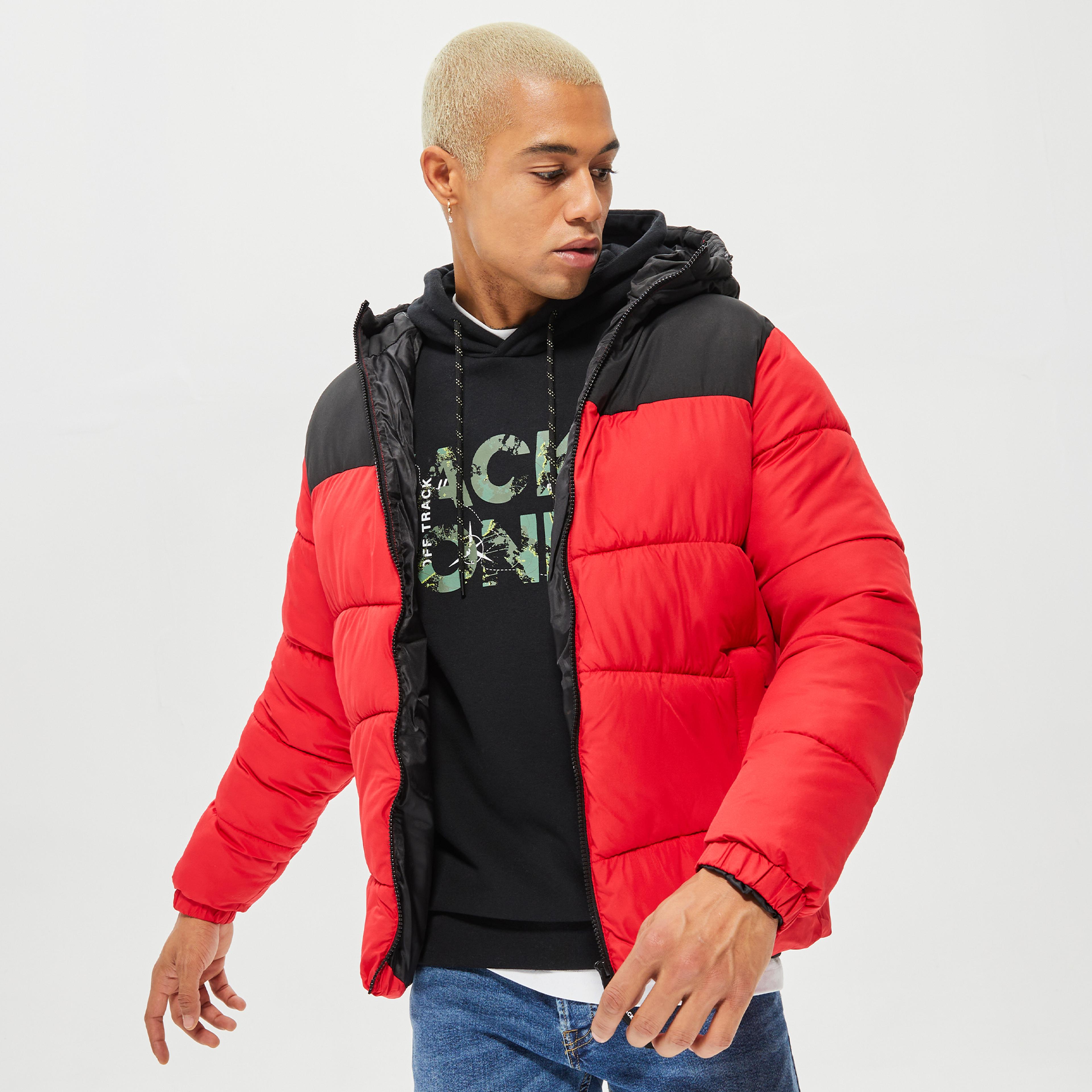 Jack & Jones Jjchili Puffer Hood Erkek Kırmızı Mont