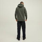 Jack & Jones Jcotech Logo Sweat Hood Erkek Siyah Sweatshirt