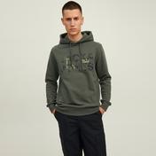 Jack & Jones Jcotech Logo Sweat Hood Erkek Siyah Sweatshirt