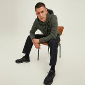 Jack & Jones Jcotech Logo Sweat Hood Erkek Siyah Sweatshirt