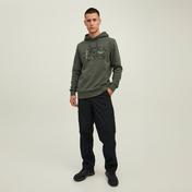 Jack & Jones Jcotech Logo Sweat Hood Erkek Siyah Sweatshirt