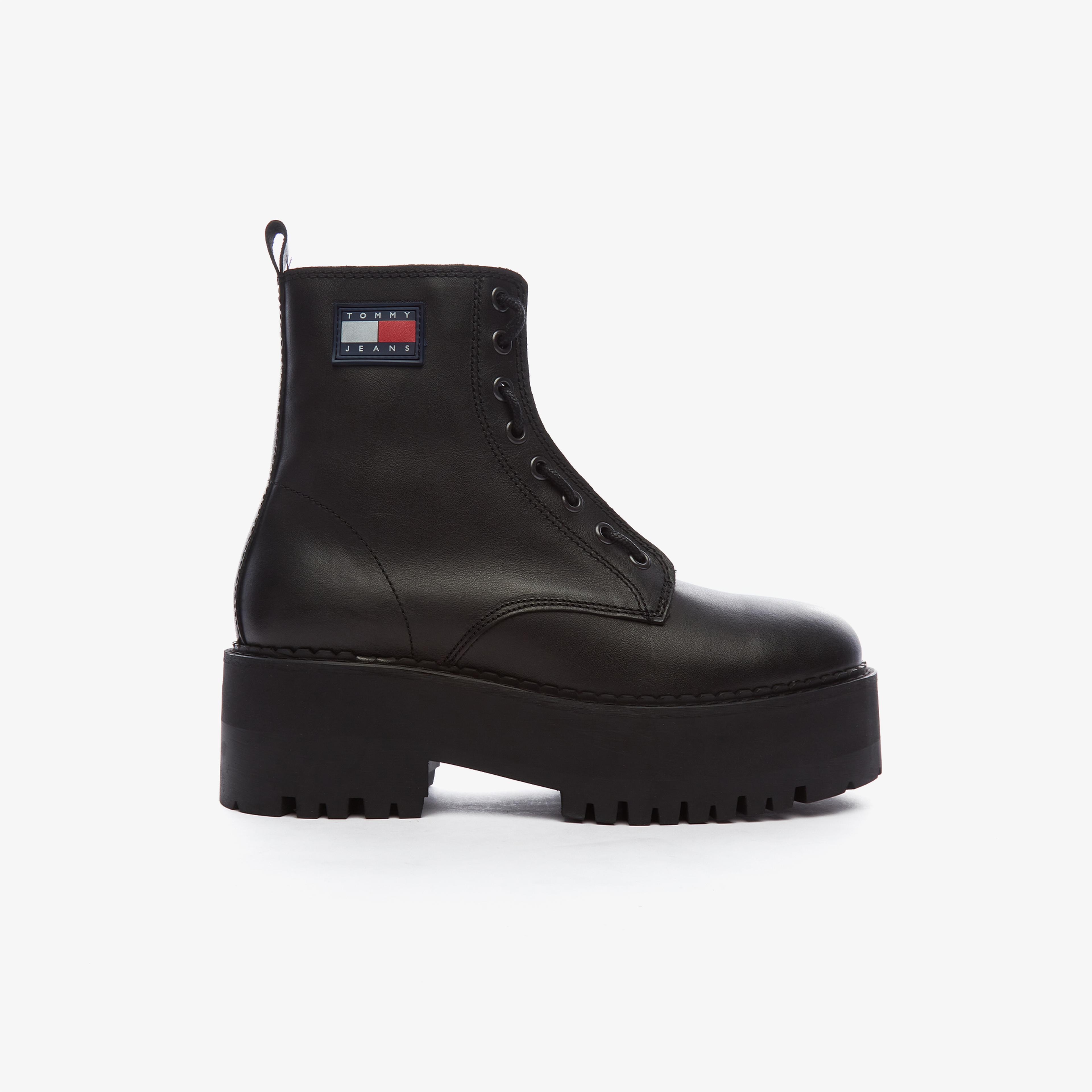 Tommy Hilfiger Tamy Higher 3A - Zip Up Kadın Siyah Bot