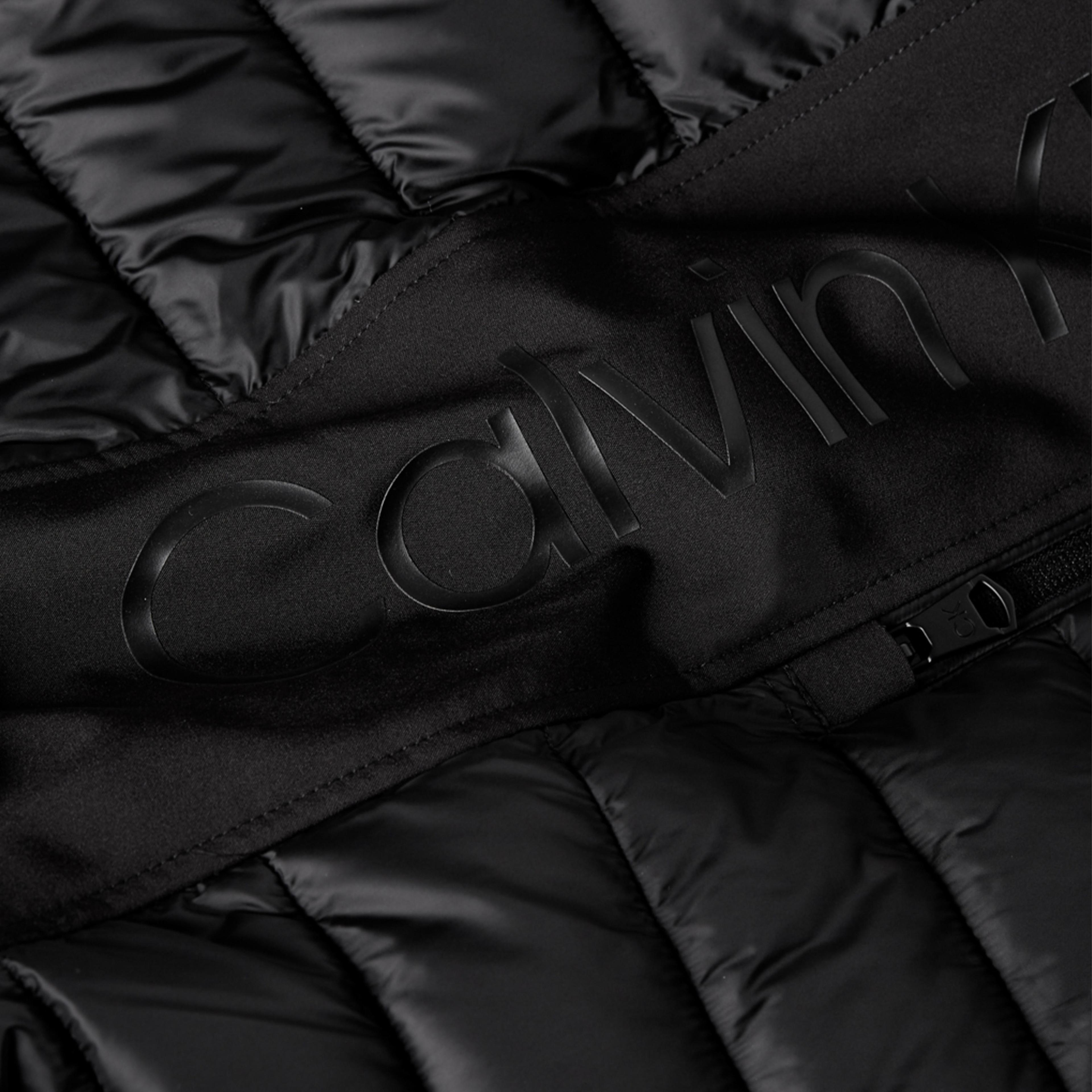 Calvin Klein Logolu Erkek Siyah Şişme Mont