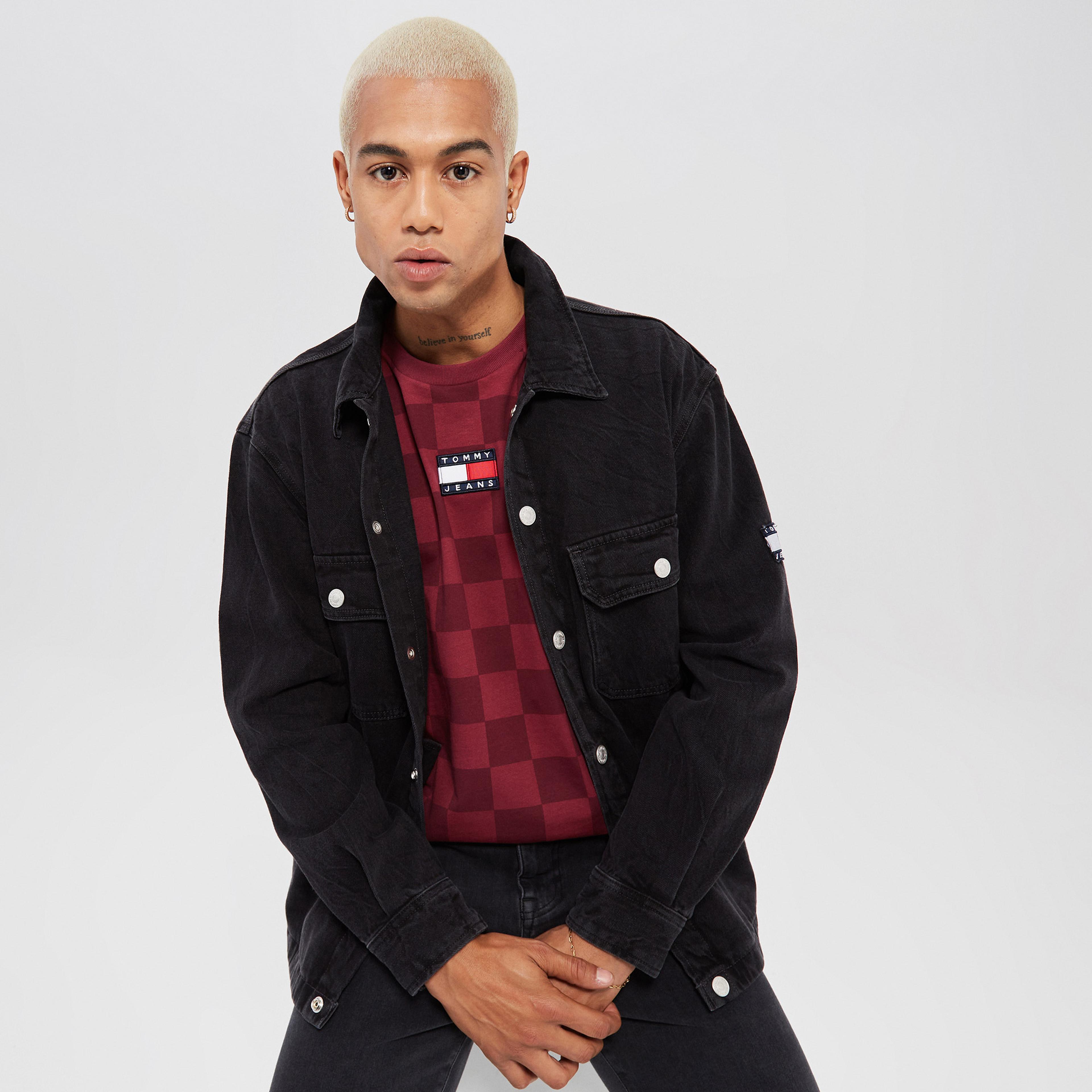 Tommy Hilfiger Utility Erkek Siyah Ceket