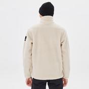 Jack Wolfskin Pank Snap Erkek Ekru Sweatshirt