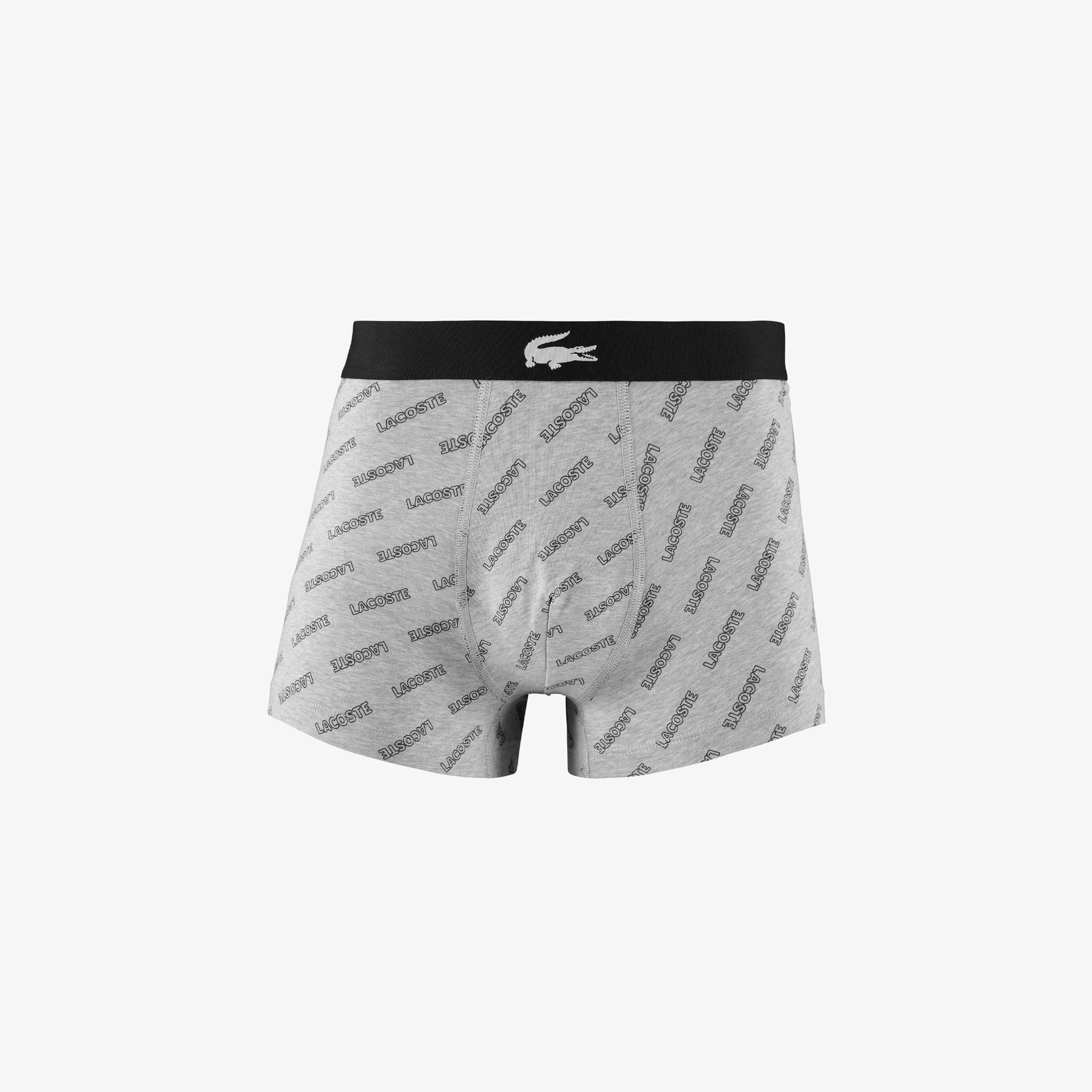 Lacoste Erkek Desenli 3'lü Renkli Boxer