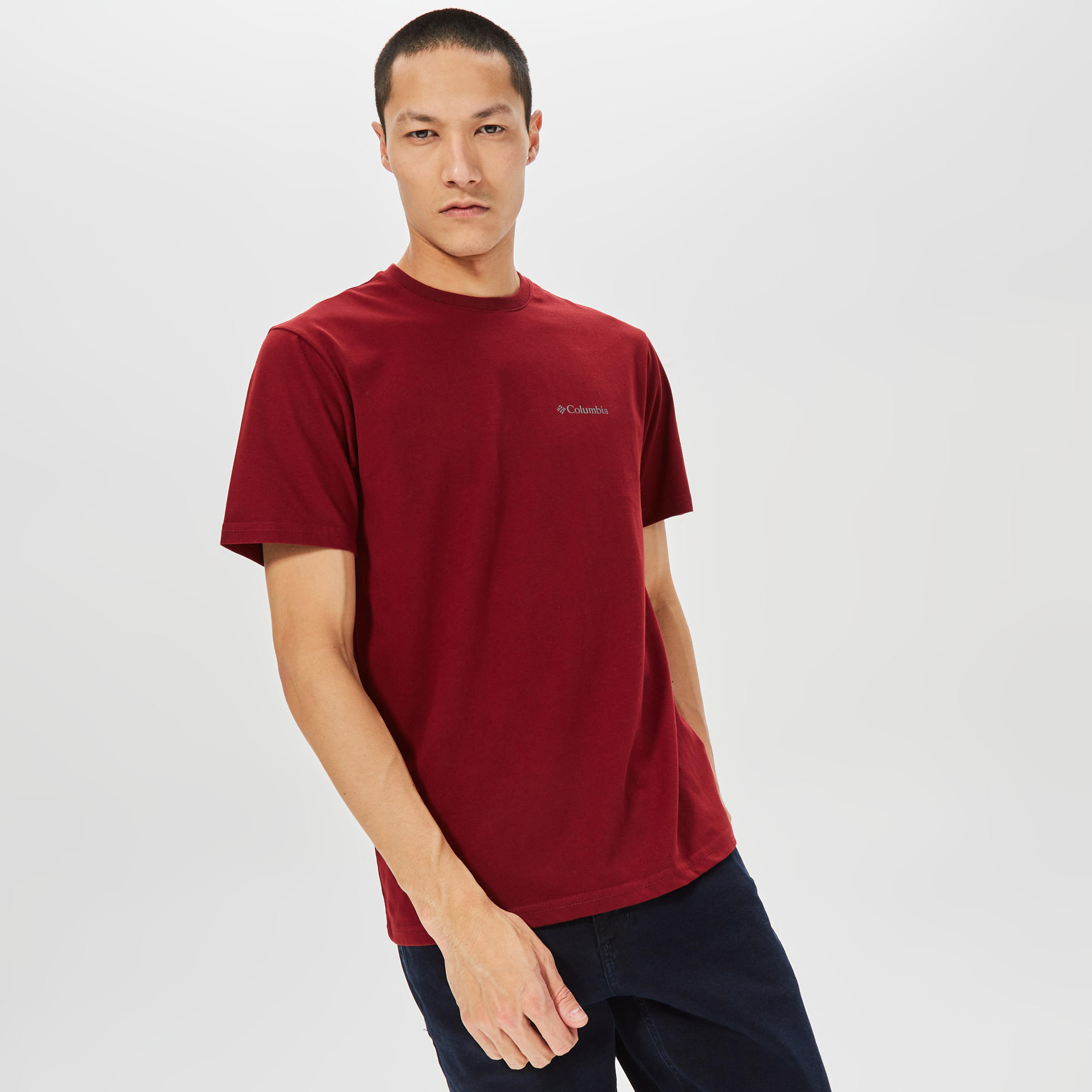 Columbia Basic Logo Brushed Erkek Kırmızı T-Shirt