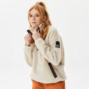 Jack Wolfskin Pank Snap Kadın Ekru Sweatshirt