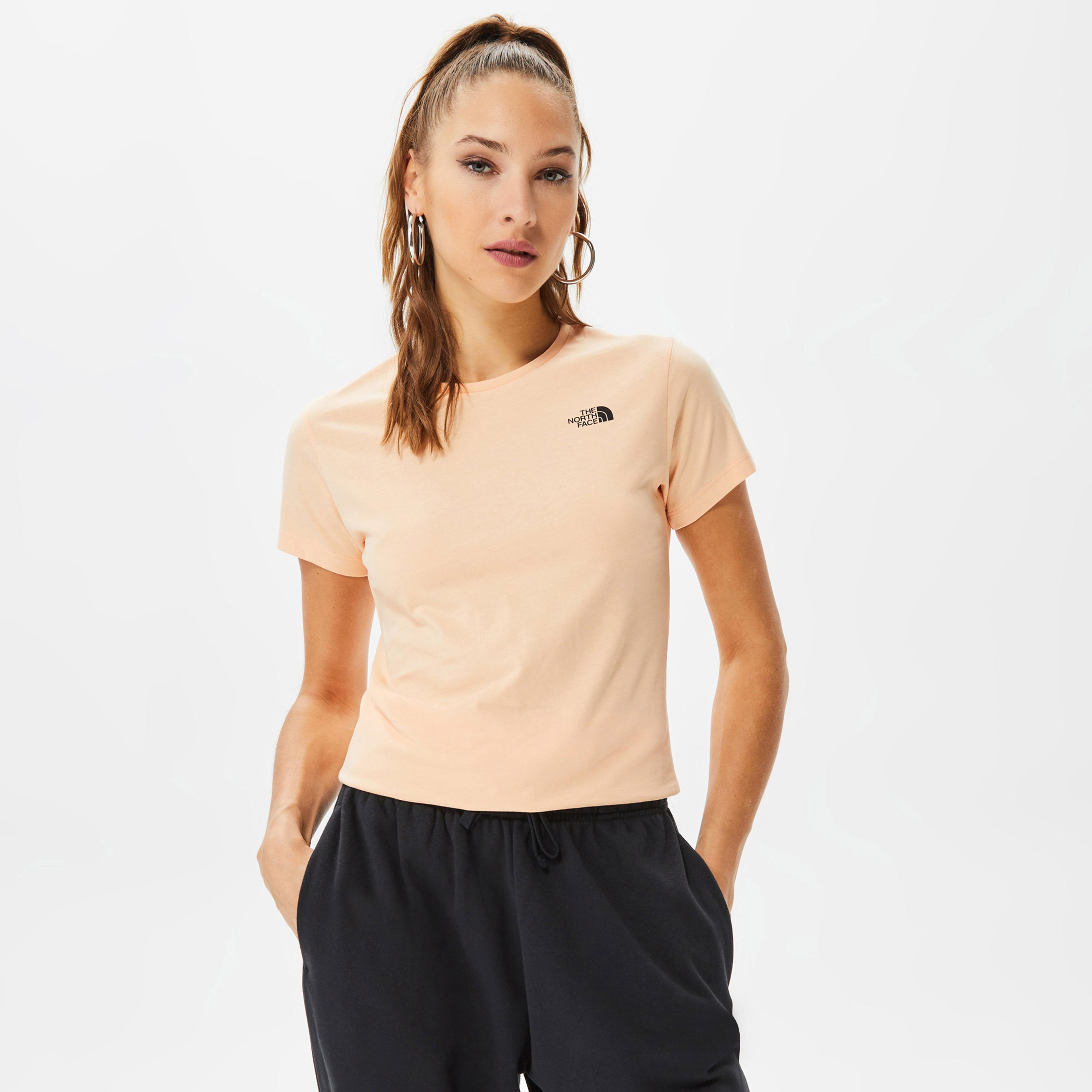 The North Face Simple Dome Kadın Krem Rengi Tshirt