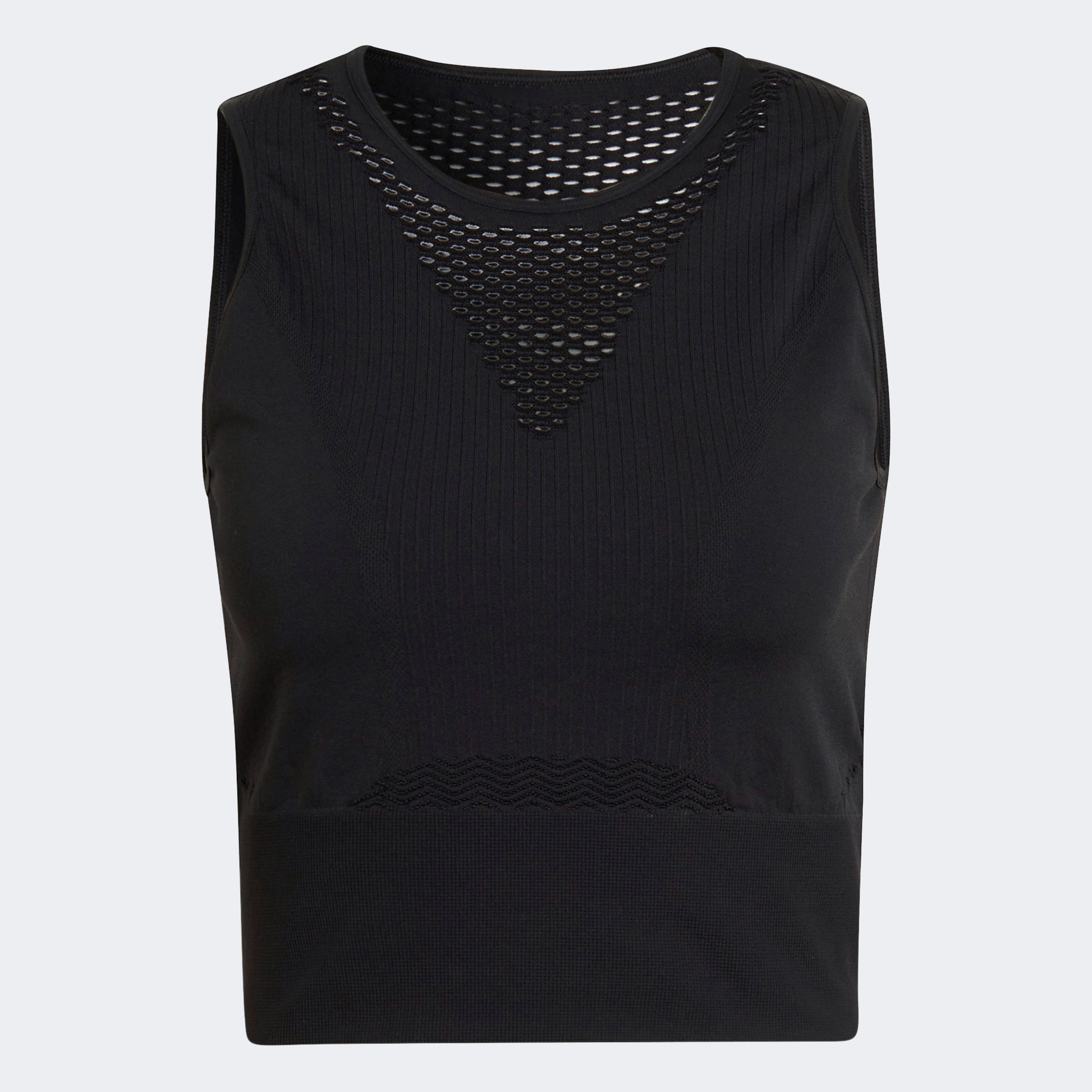 adidas Aeroknit Kadın Siyah Crop Top