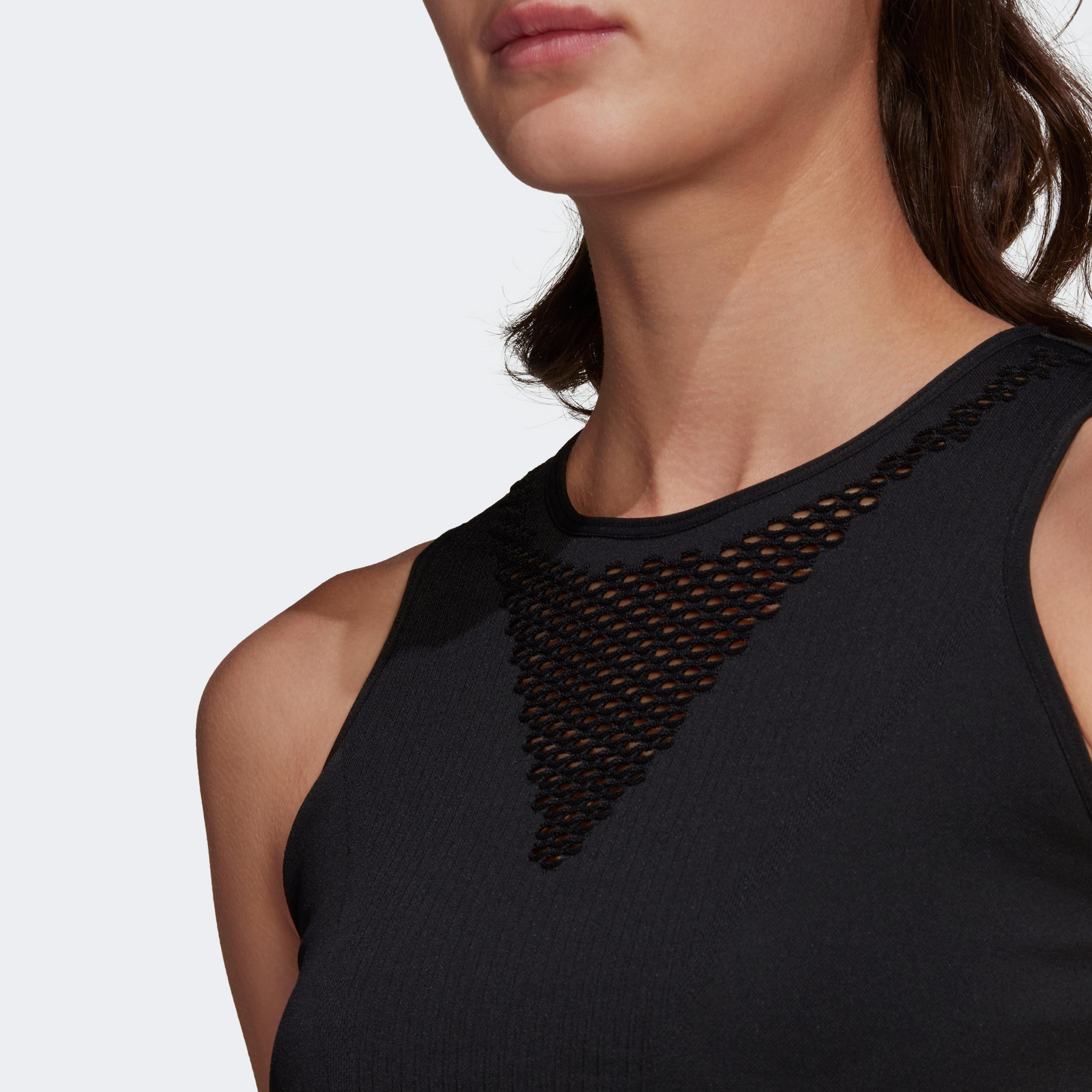 adidas Aeroknit Kadın Siyah Crop Top
