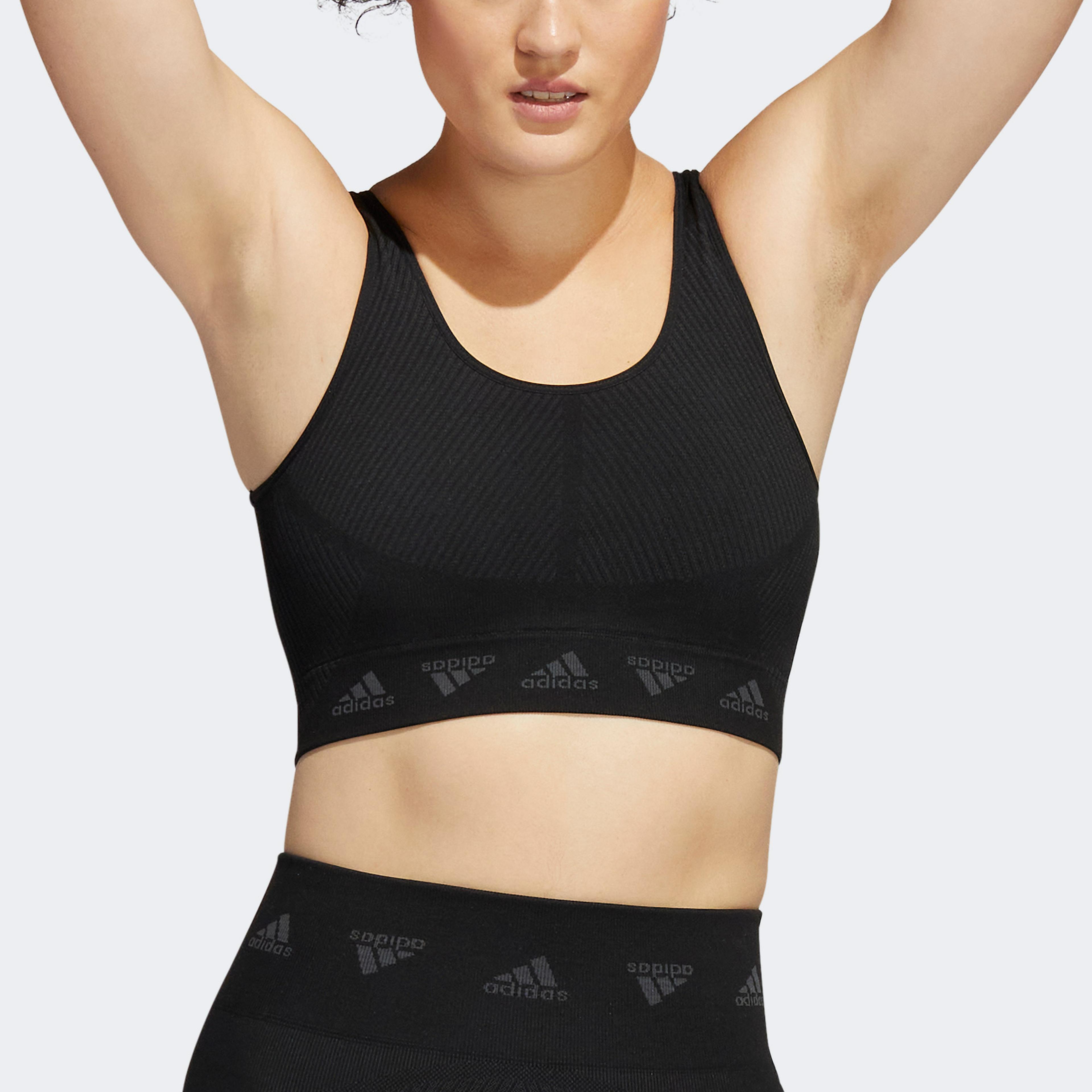 adidas Aeroknit Running Kadın Siyah Bra