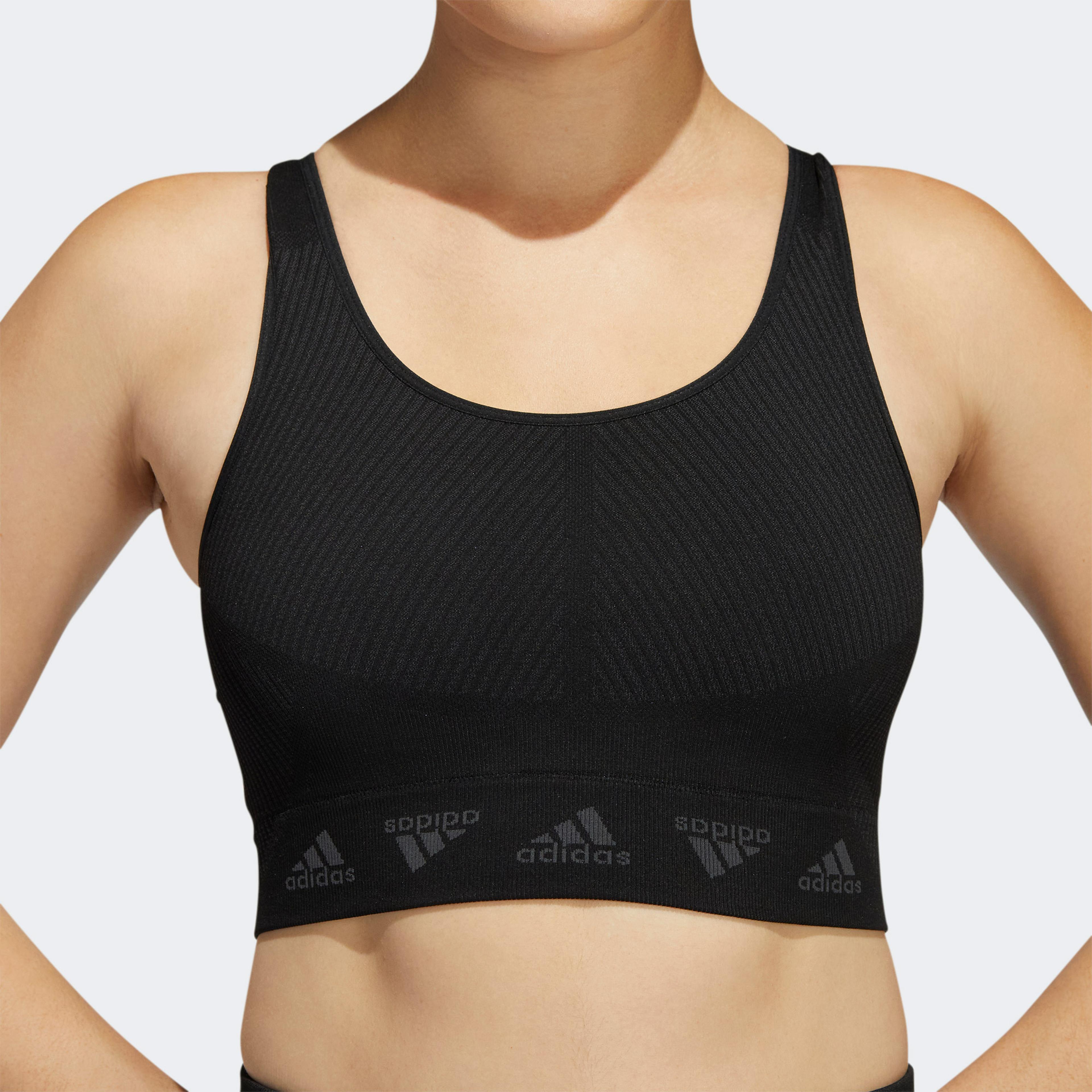 adidas Aeroknit Running Kadın Siyah Bra