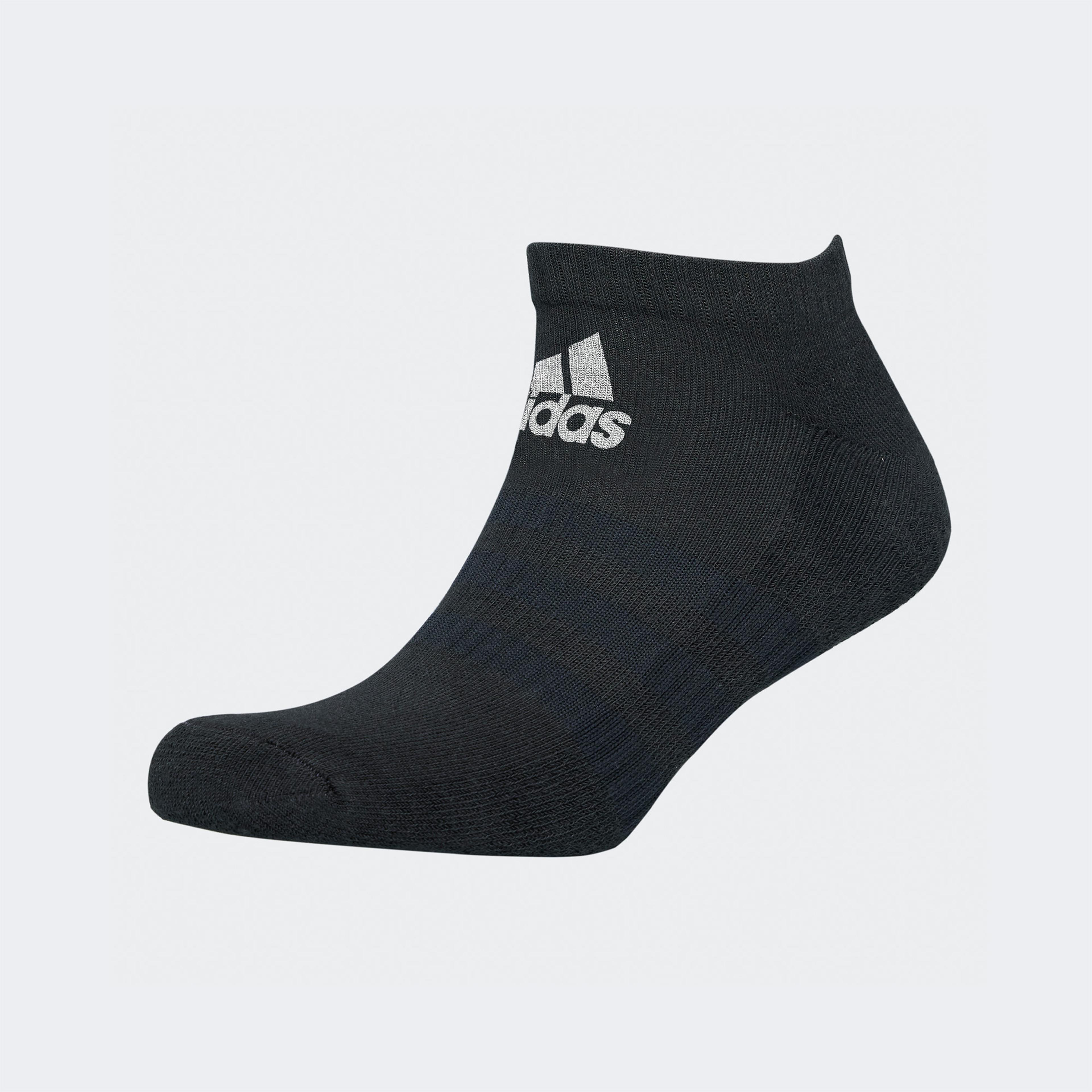 adidas Cush Low Unisex 3'lü Siyah Çorap