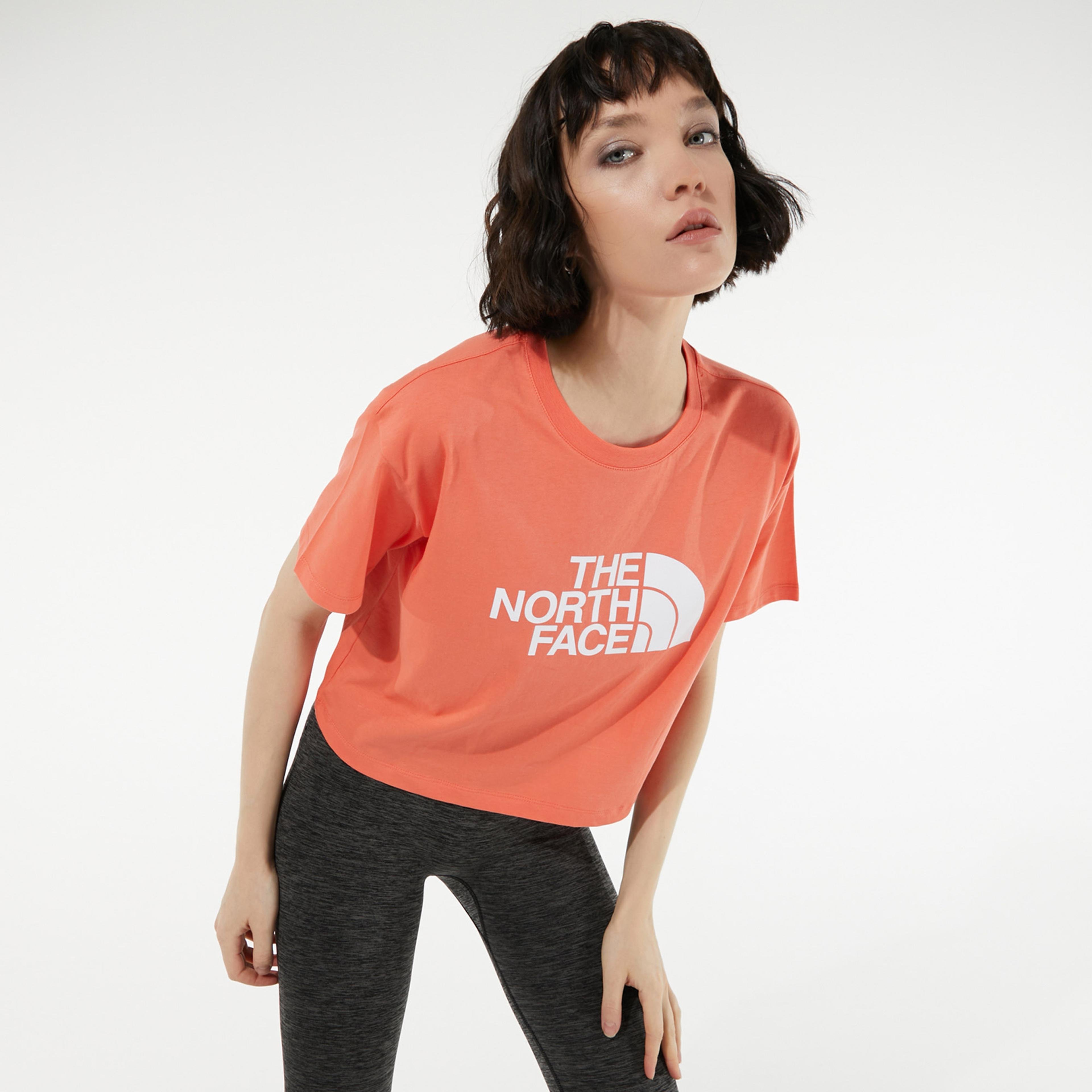 The North Face Easy Kadın Turuncu Crop T-Shirt
