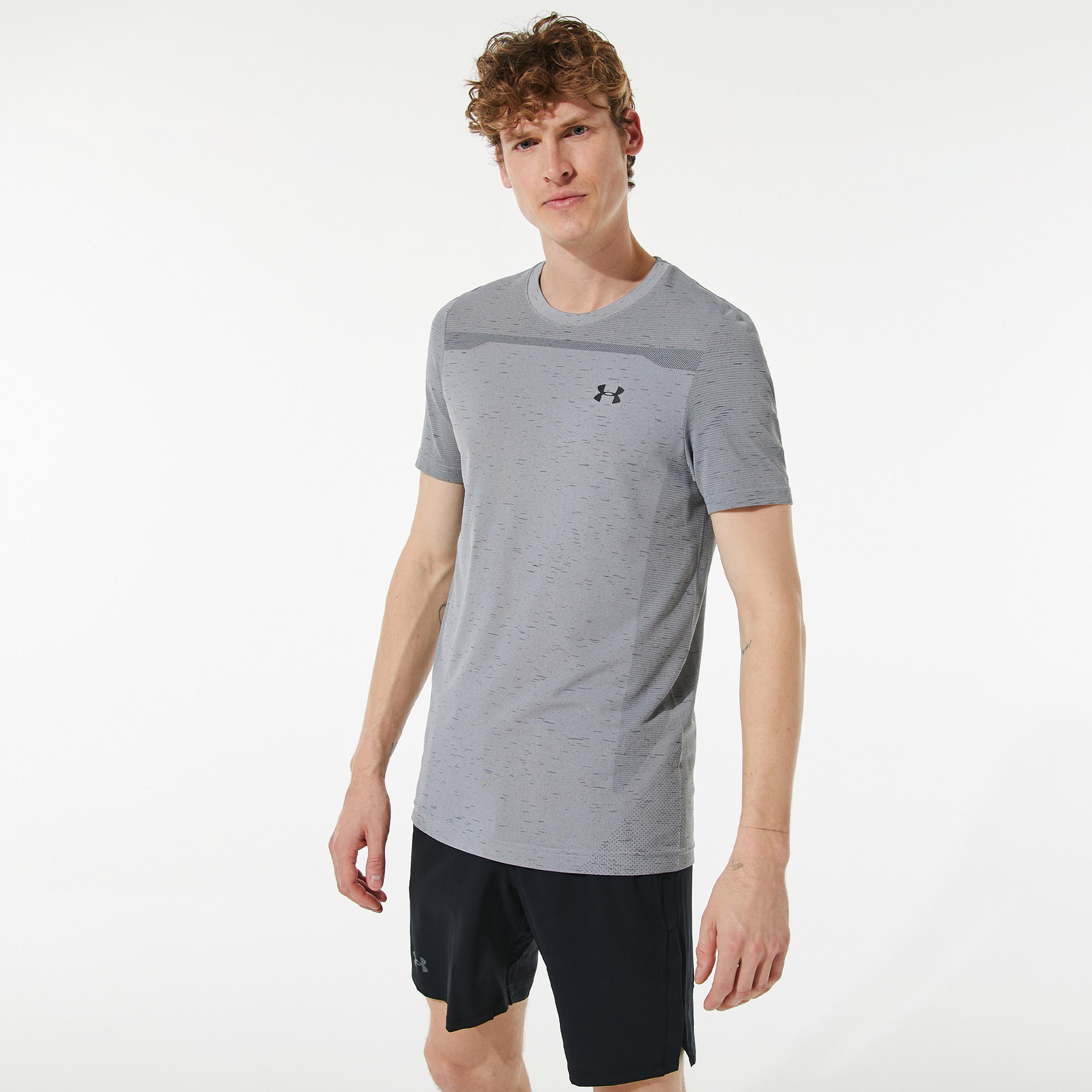 Under Armour Seamless Gri Erkek T-Shirt