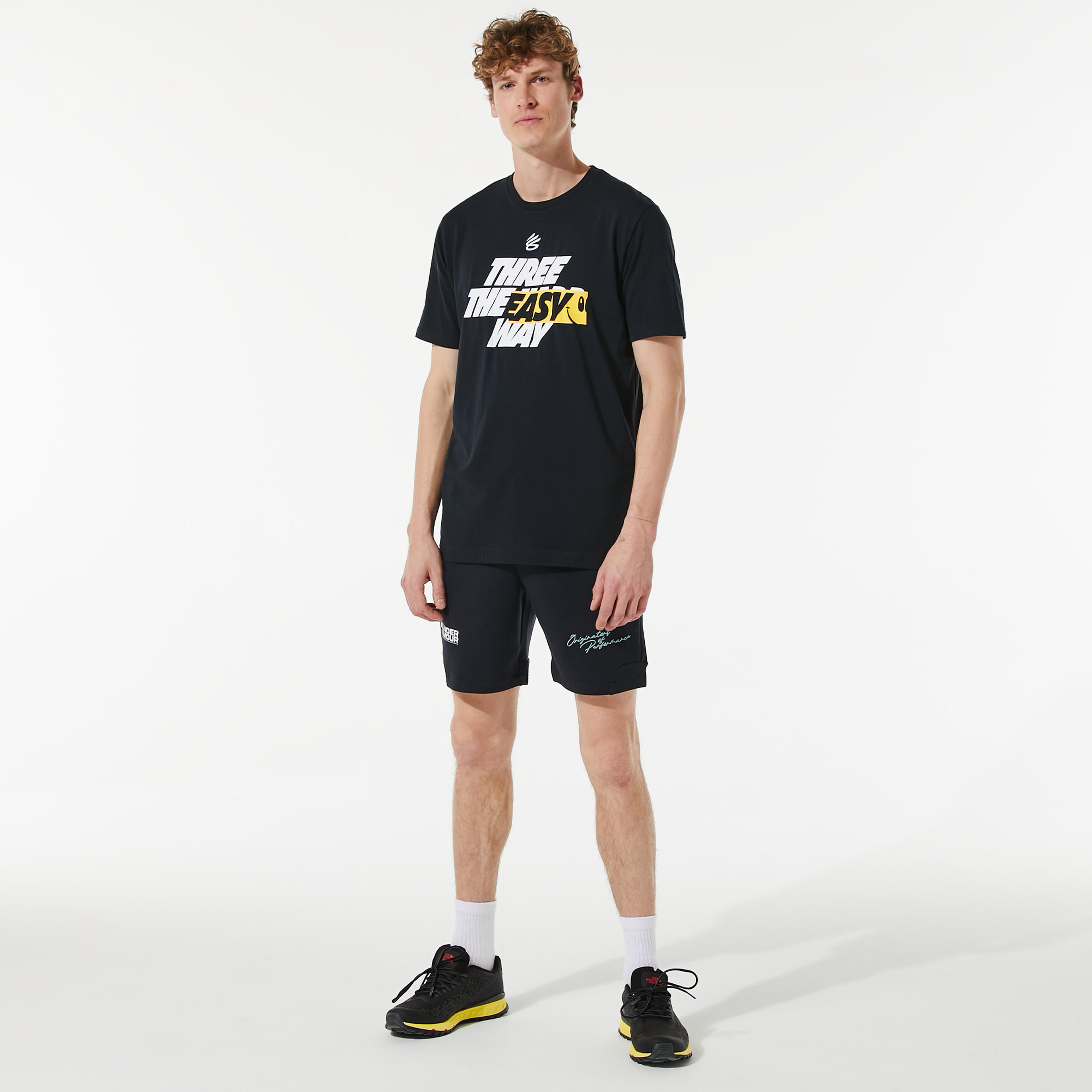 Under Armour Curry Three Easy Siyah Erkek T-Shirt