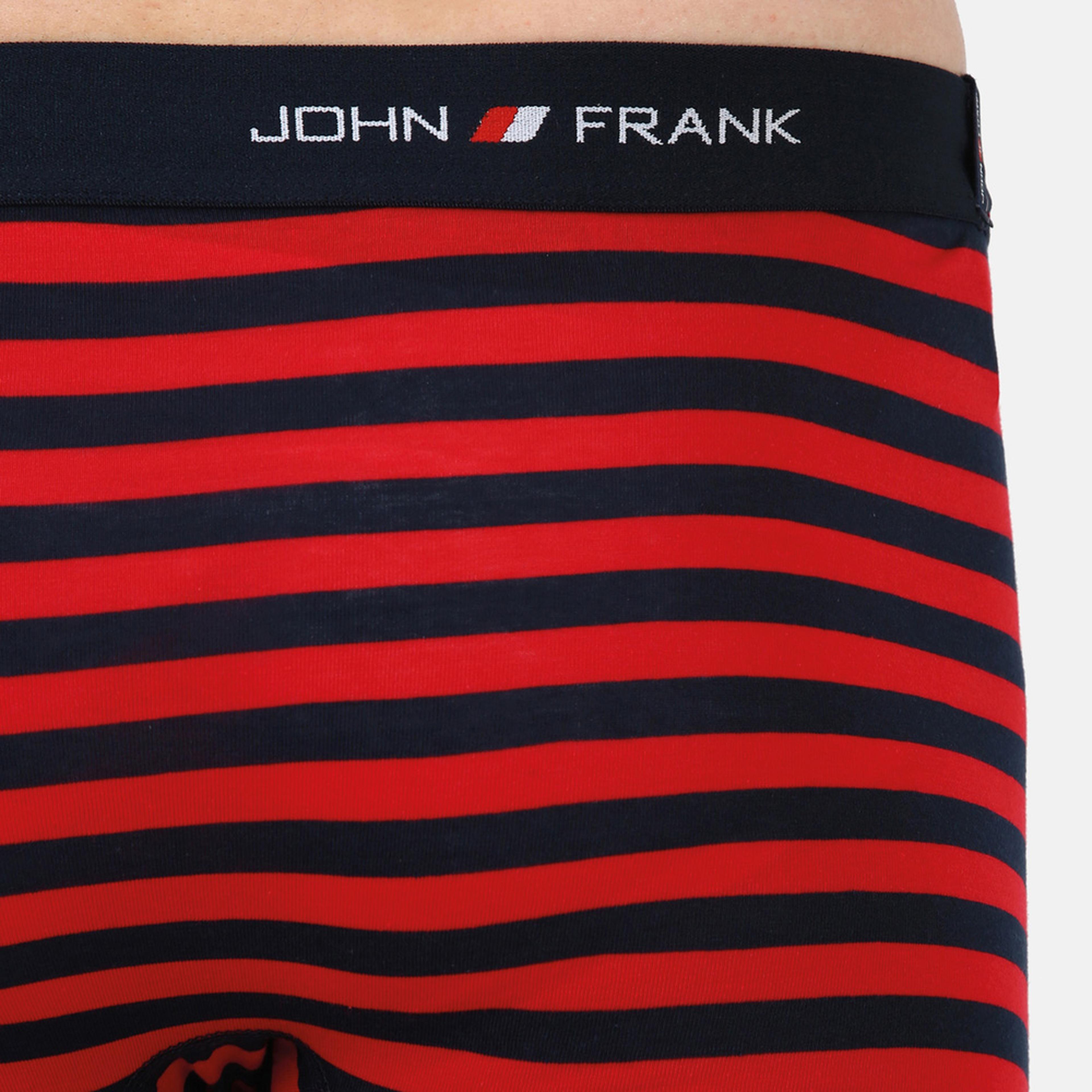 John Frank 3'lü Erkek Renkli Boxer