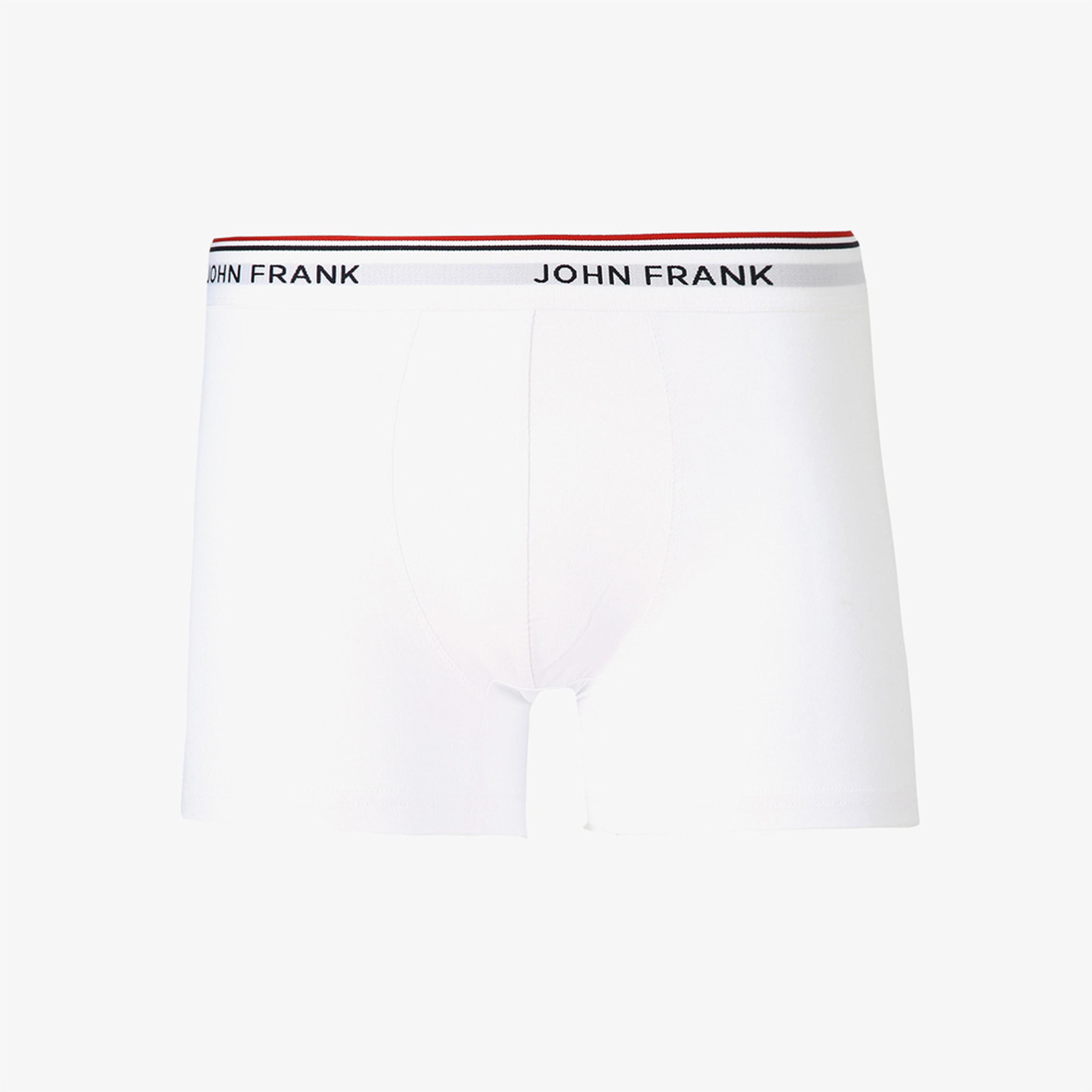 John Frank 3'lü Basic Bright Erkek Renkli Boxer