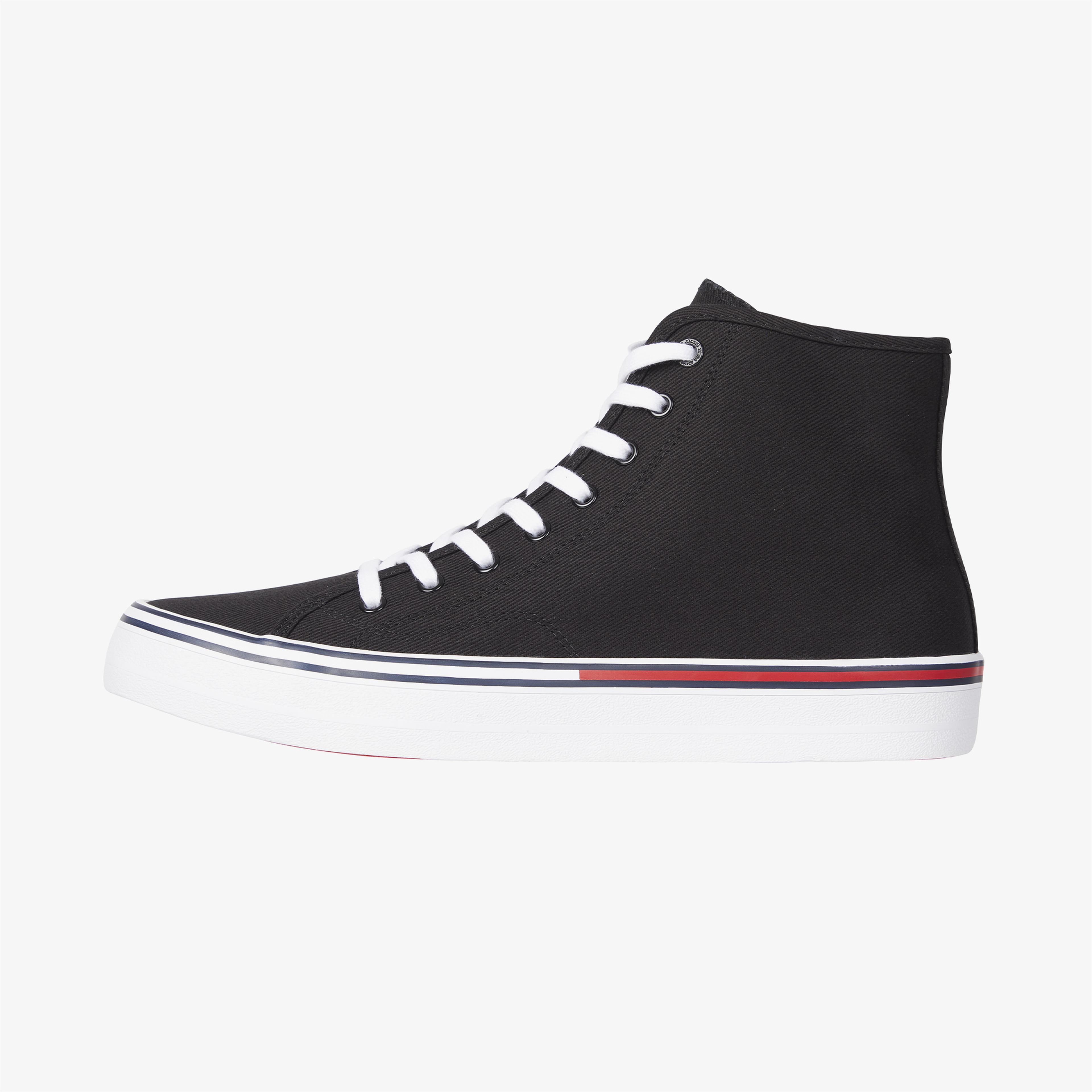 Tommy Hilfiger Essential Mid Cut Erkek Siyah Spor Ayakkabı