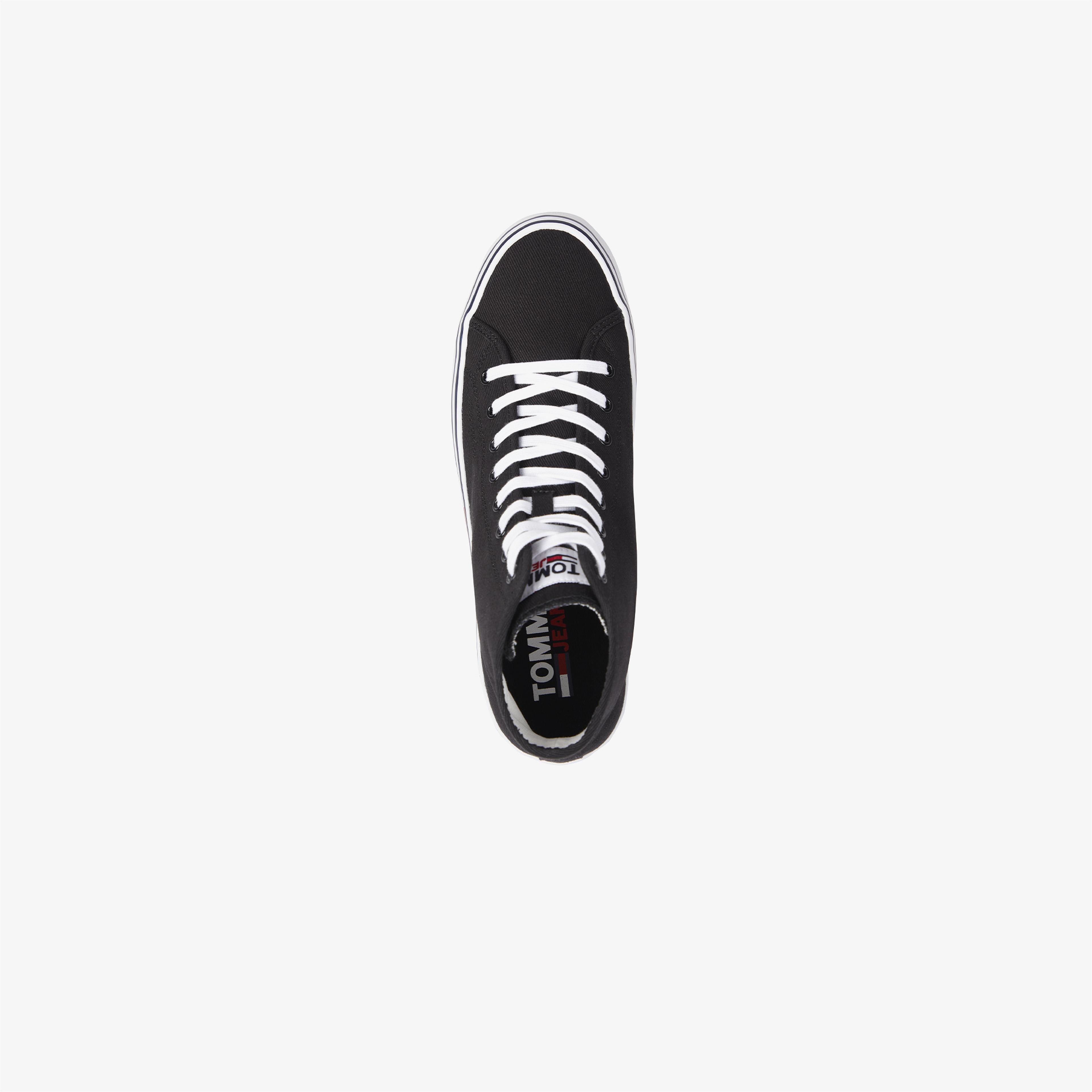 Tommy Hilfiger Essential Mid Cut Erkek Siyah Spor Ayakkabı