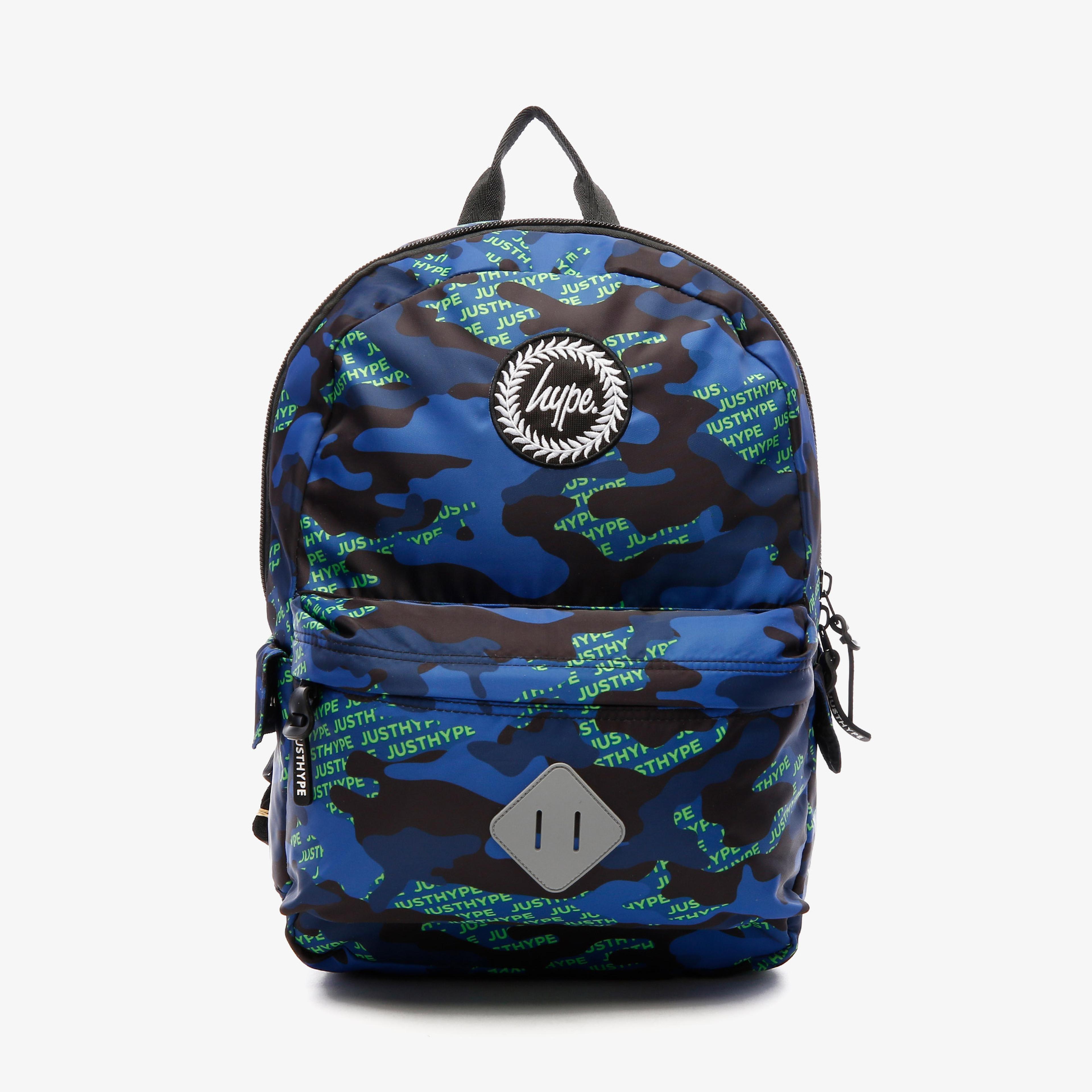 HYPE Midi Neon Logo Camo Unisex Renkli Sırt Çantası