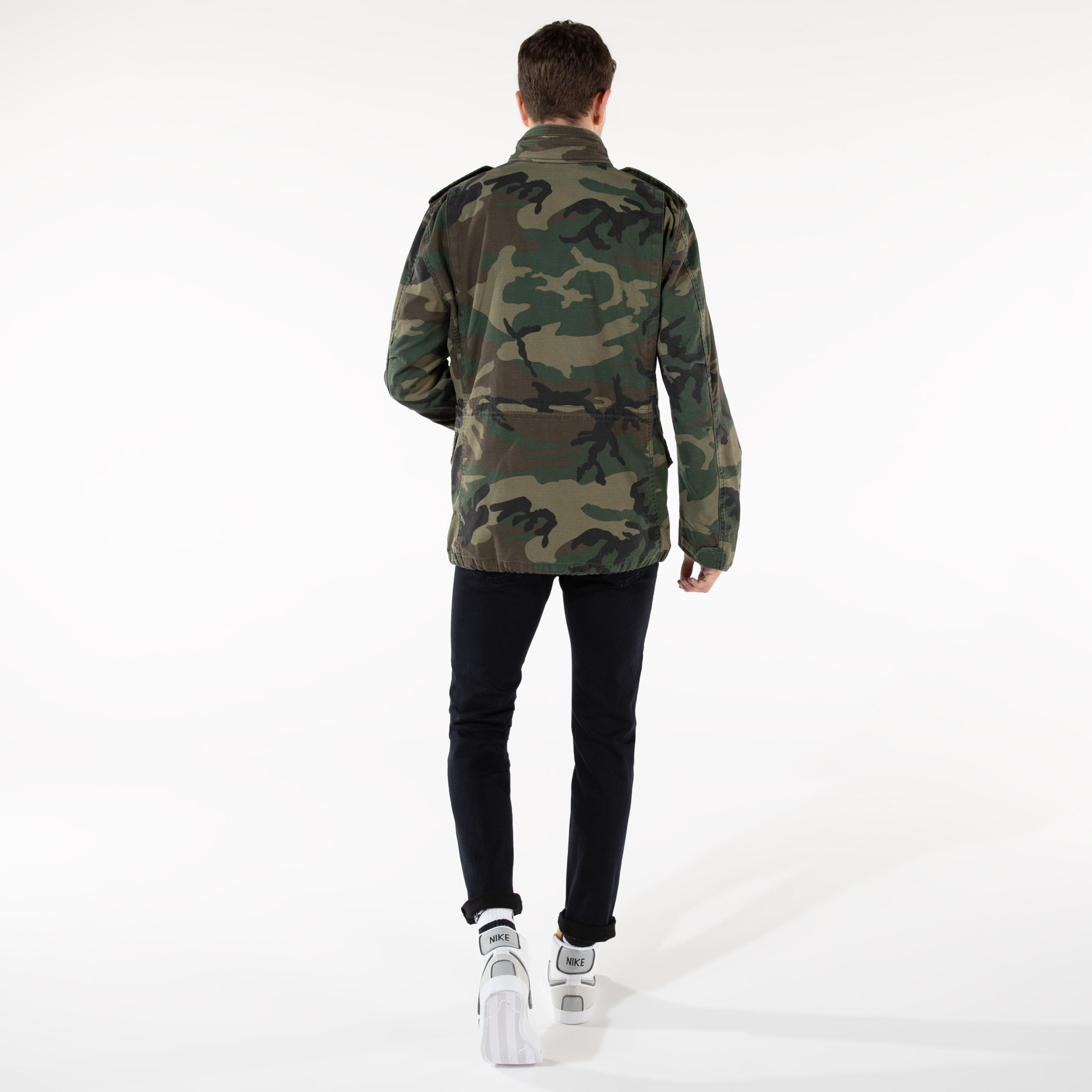 Alpha Industries M-65 Defender Erkek Kamuflaj Haki Ceket