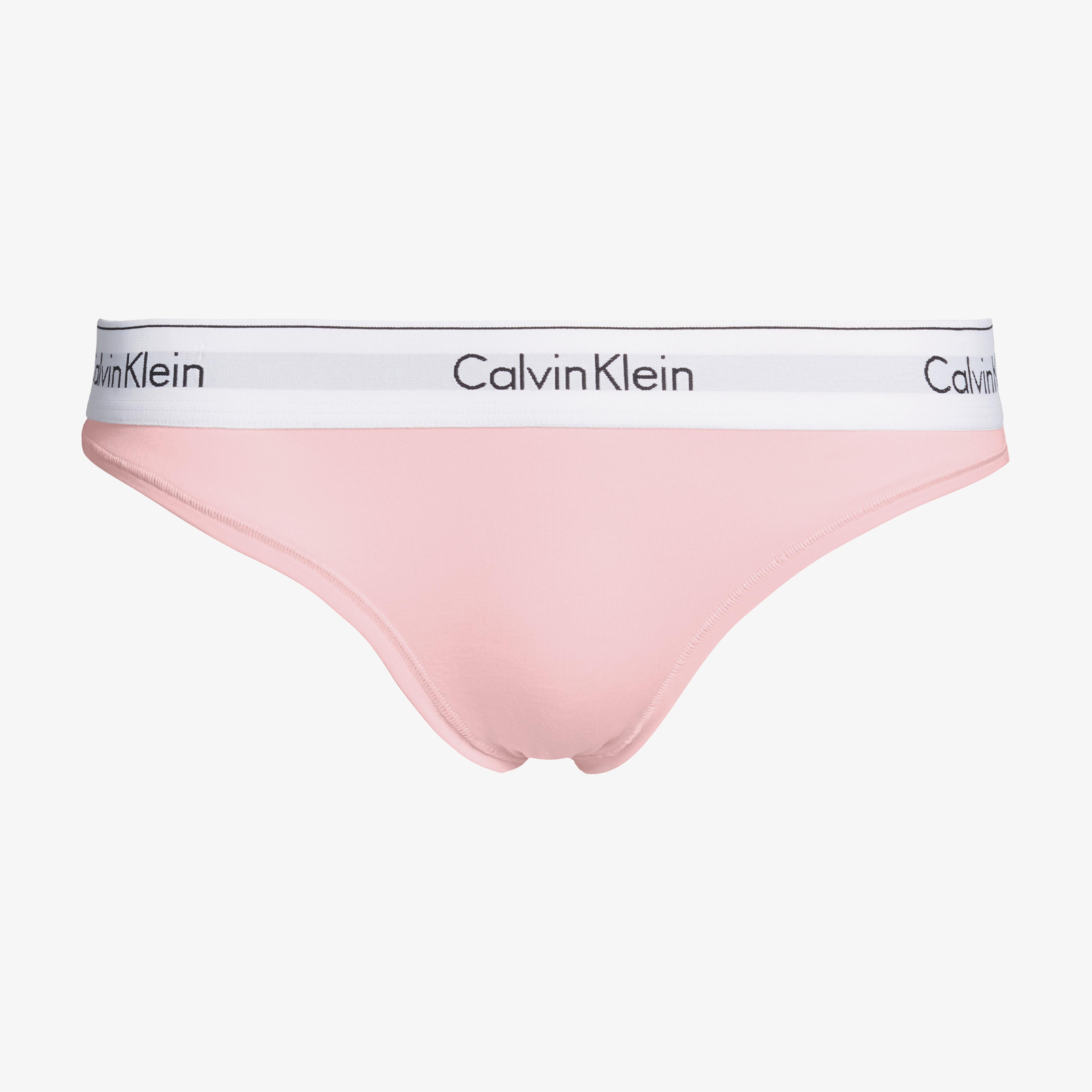 Calvin Klein Logo Baskılı Kadın Pembe Külot