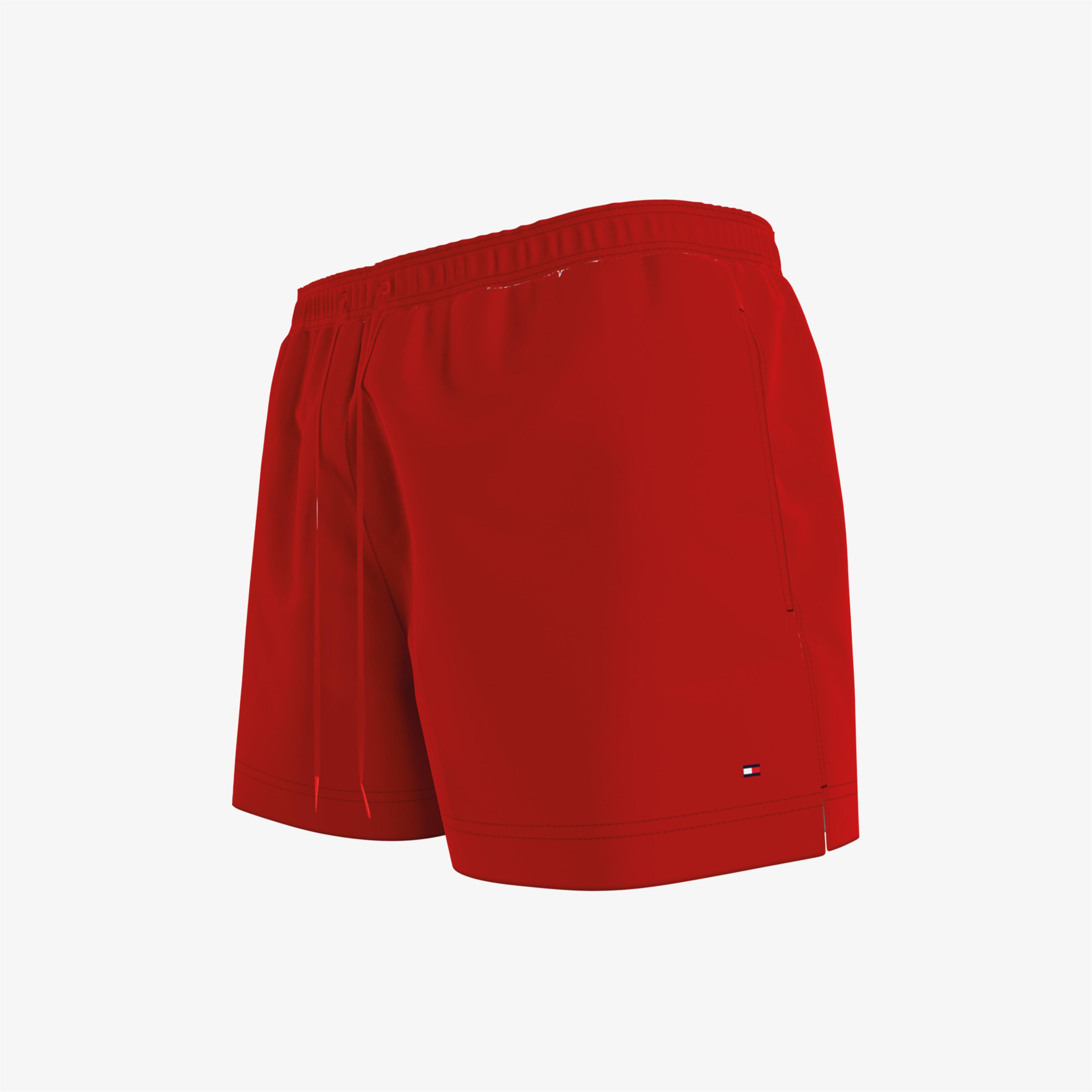 Tommy Hilfiger Sf Medium Drawstring Erkek Kırmızı Mayo Şort