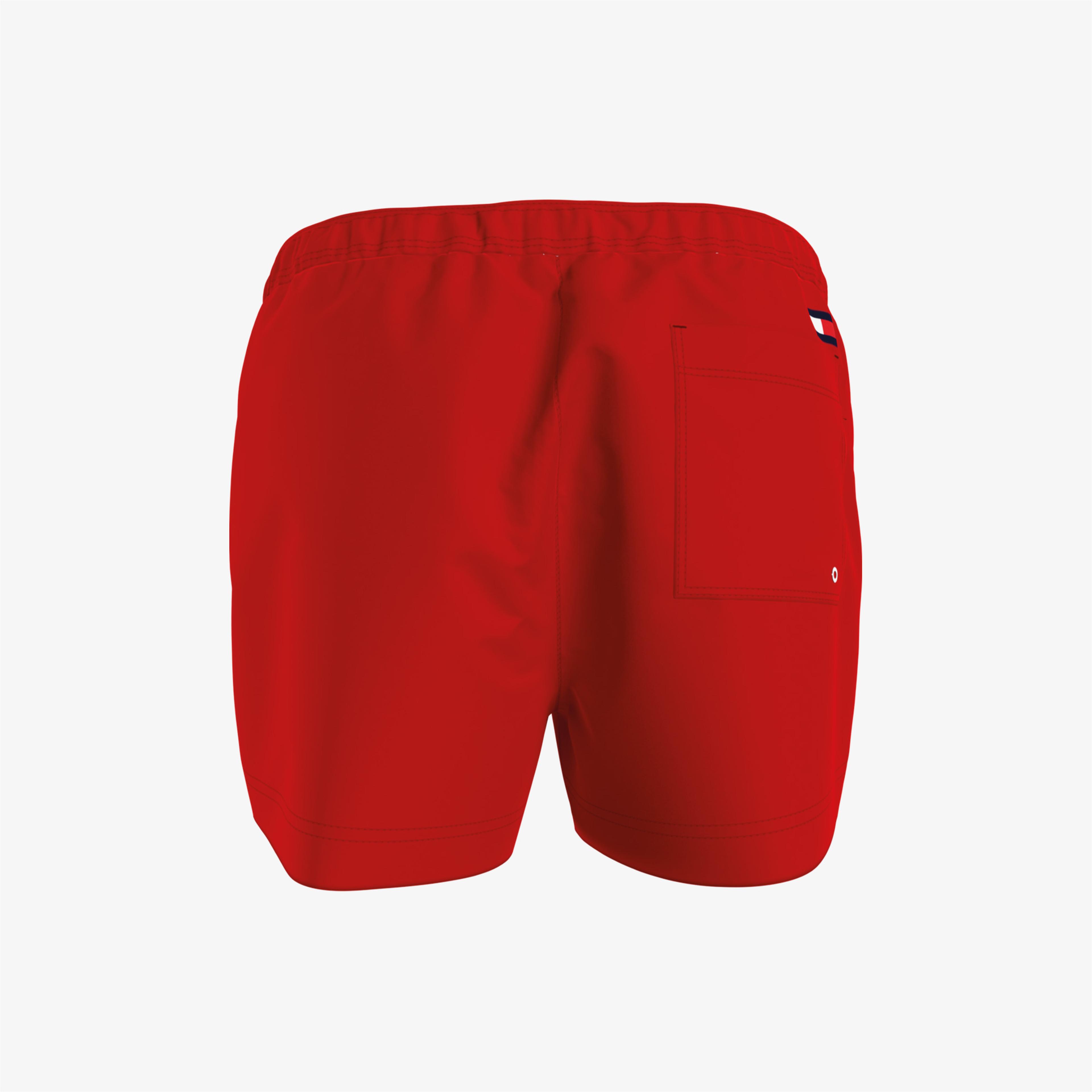 Tommy Hilfiger Sf Medium Drawstring Erkek Kırmızı Mayo Şort
